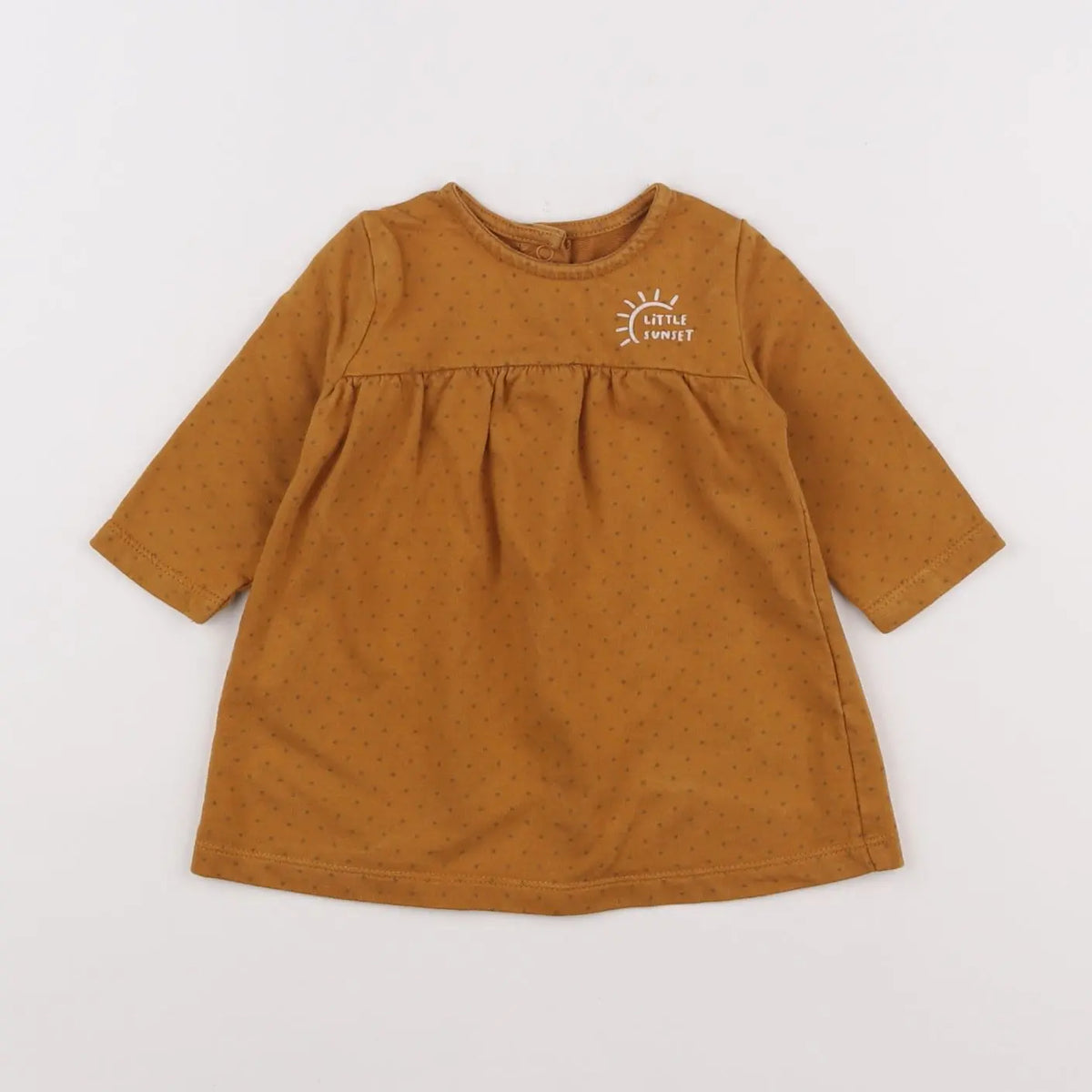 Vertbaudet - robe marron - 6 mois
