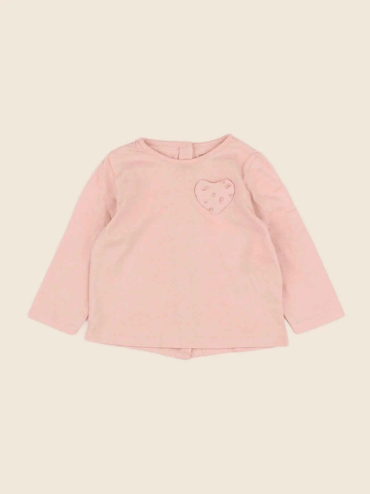 Vertbaudet - tee-shirt rose - 9 mois