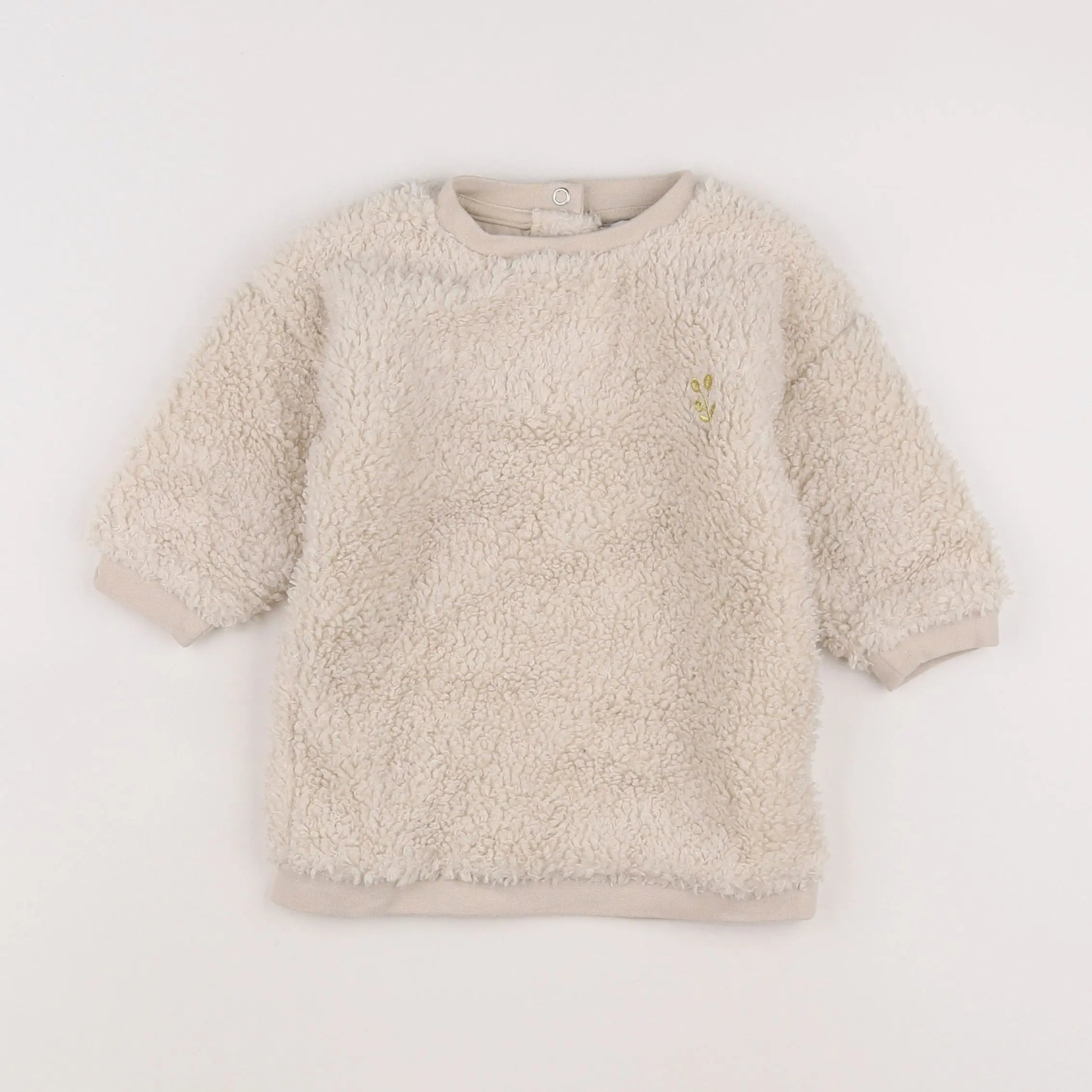 Vertbaudet - robe beige - 12 mois