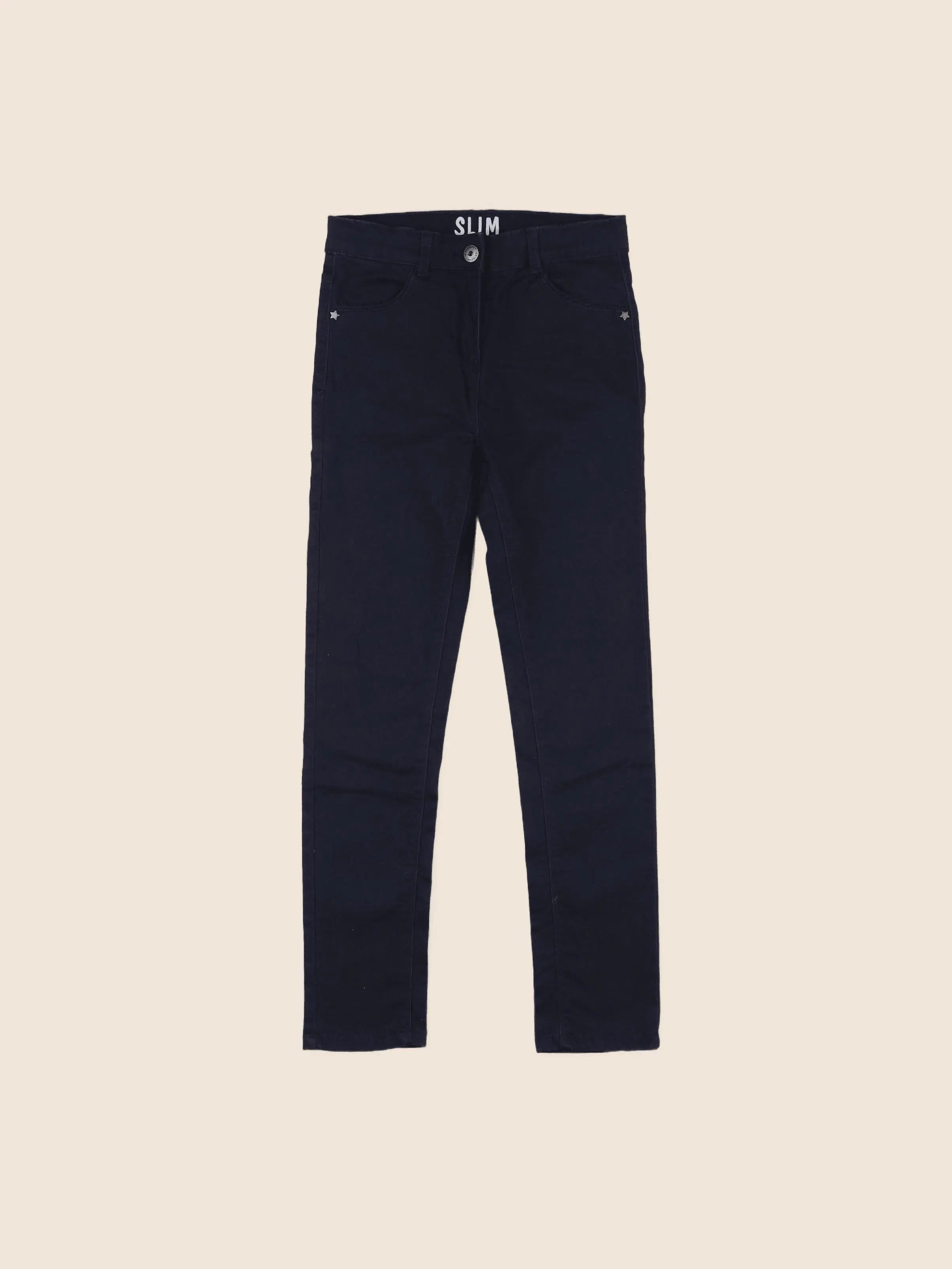 Vertbaudet - pantalon bleu - 10 ans