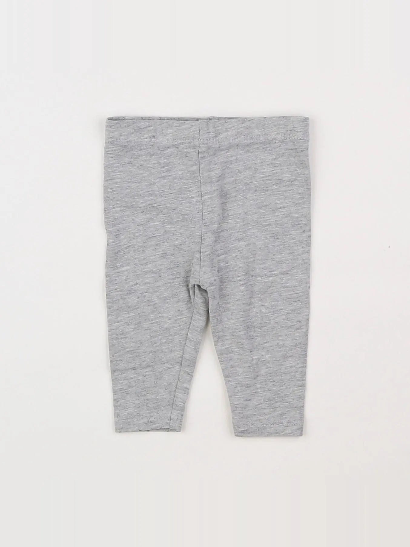Vertbaudet - legging gris, argent - 1 mois