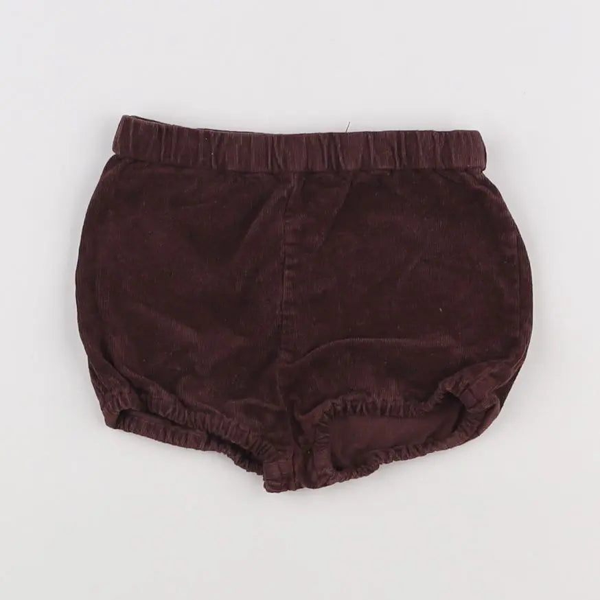 Vertbaudet - short violet - 9 mois
