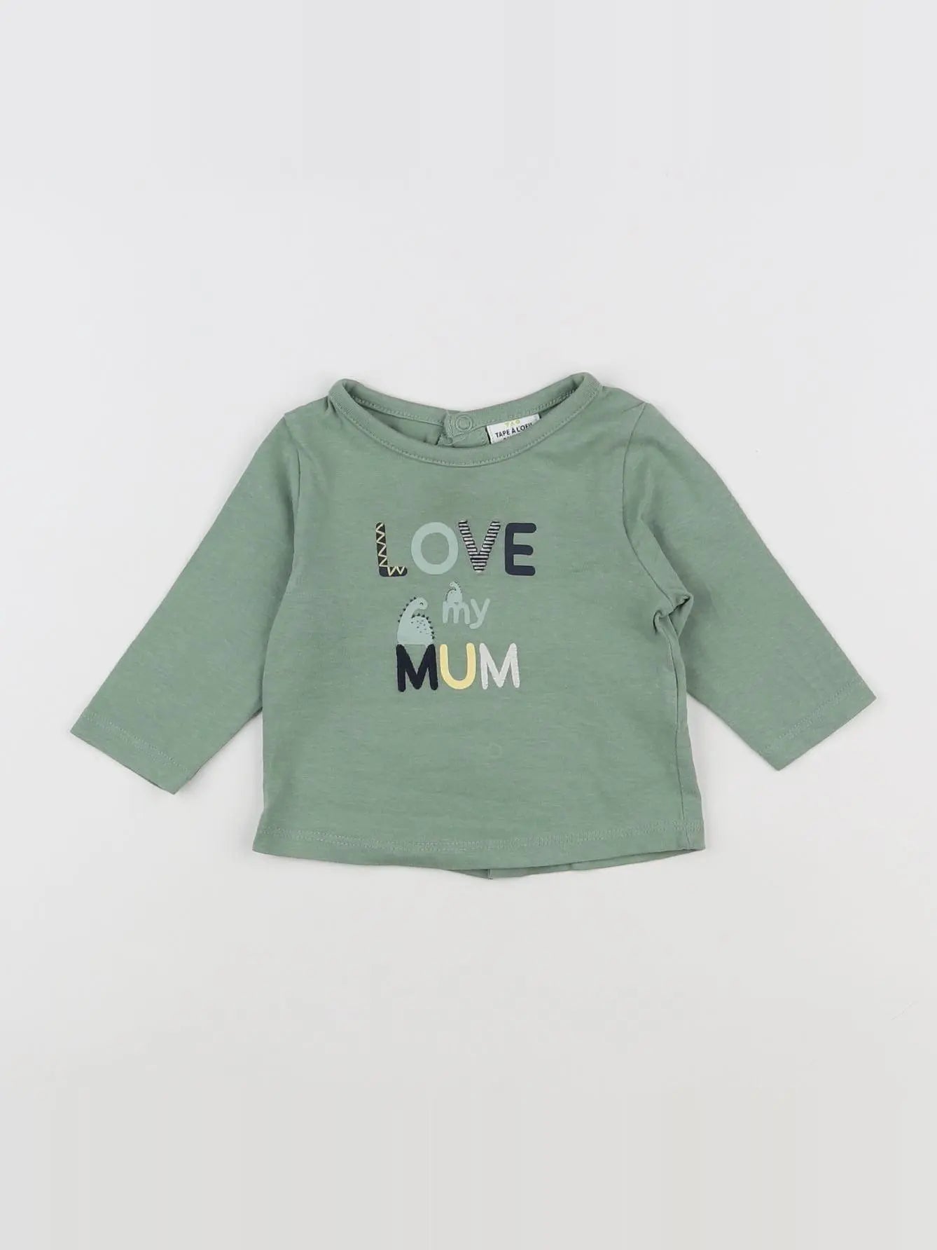 Tape à l'oeil - tee-shirt vert - 3 mois