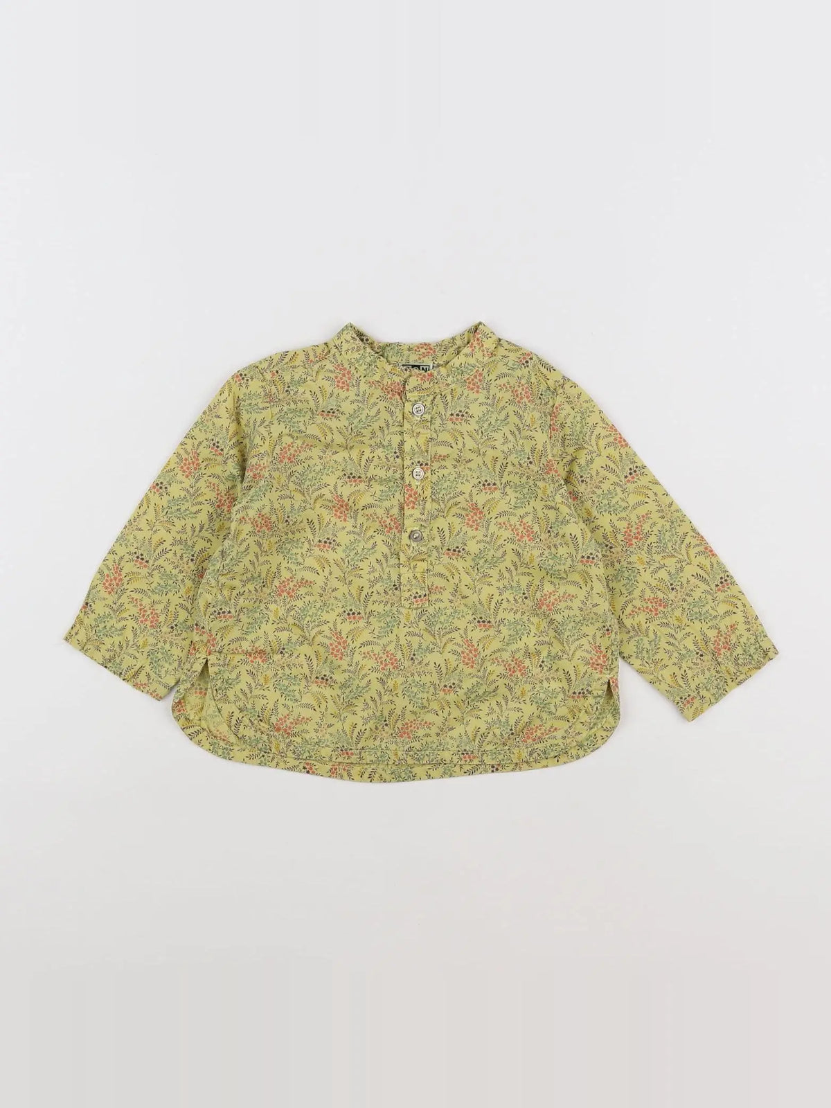 Bonton - chemise vert - 12 mois