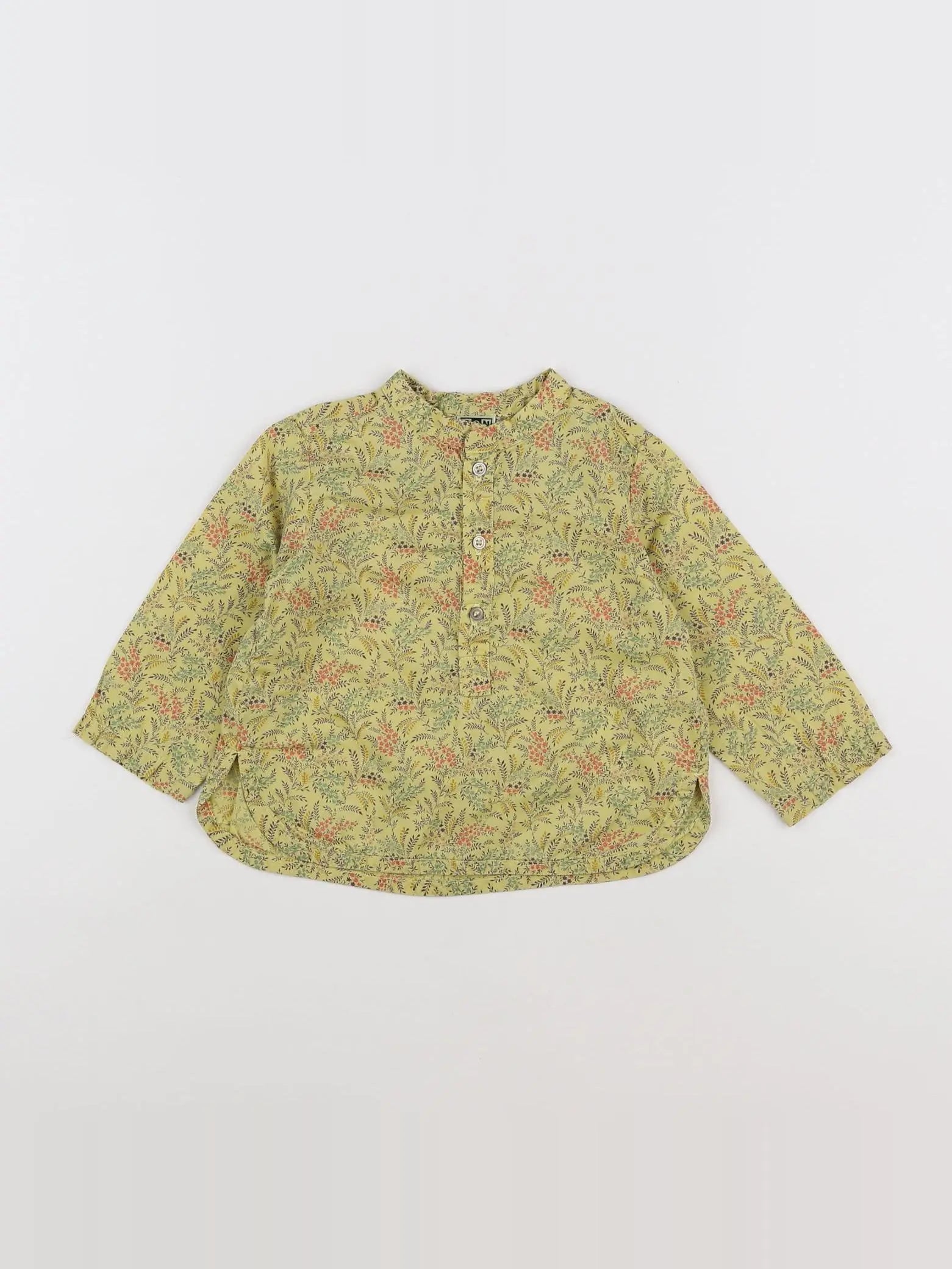 Bonton - chemise vert - 12 mois