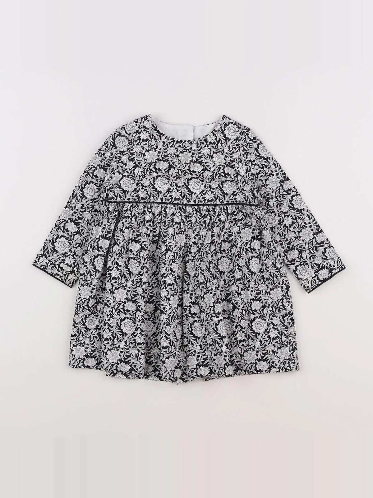 Natalys - robe blanc, noir - 18 mois