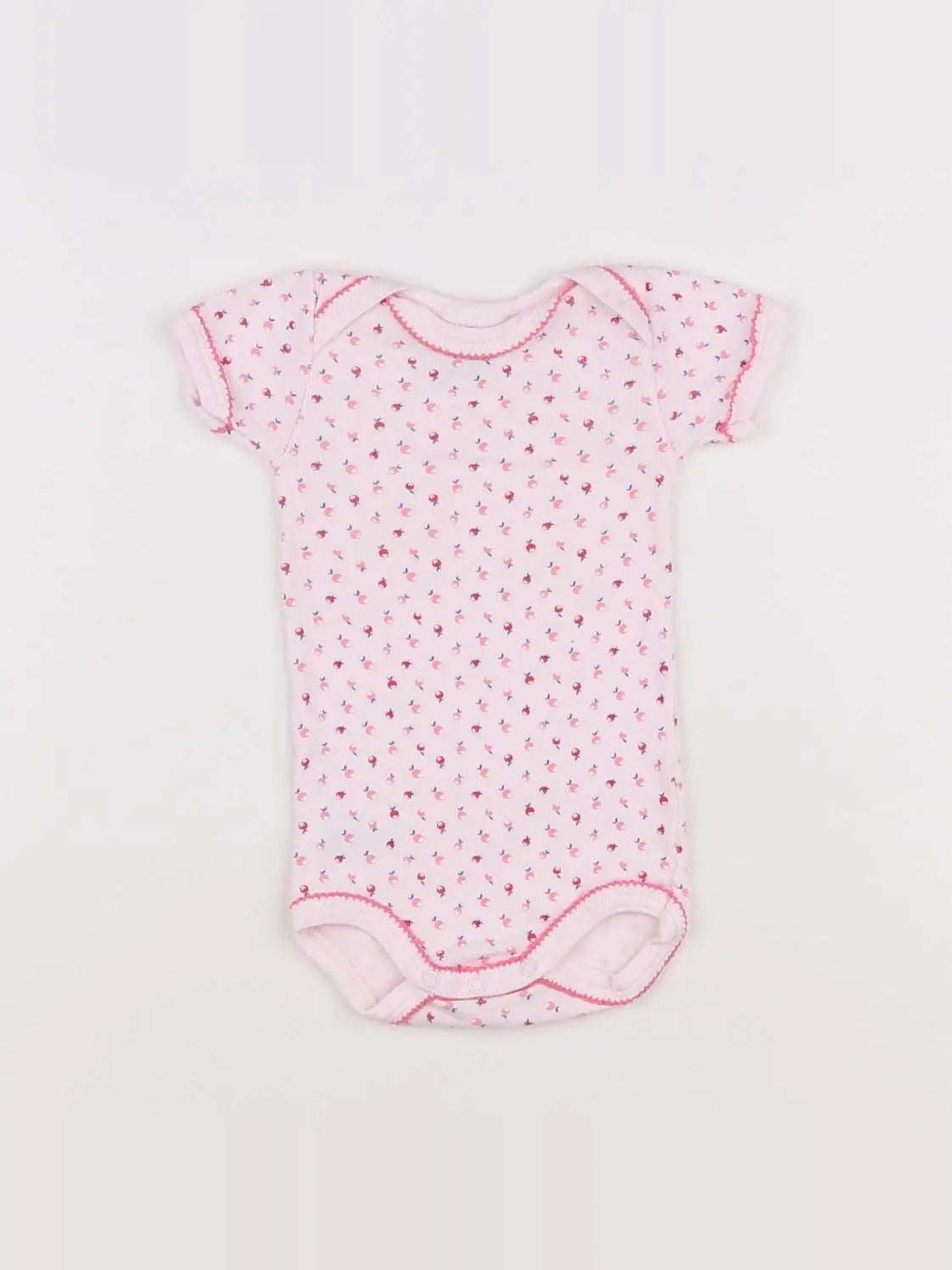 Petit Bateau - body rose - 3 mois