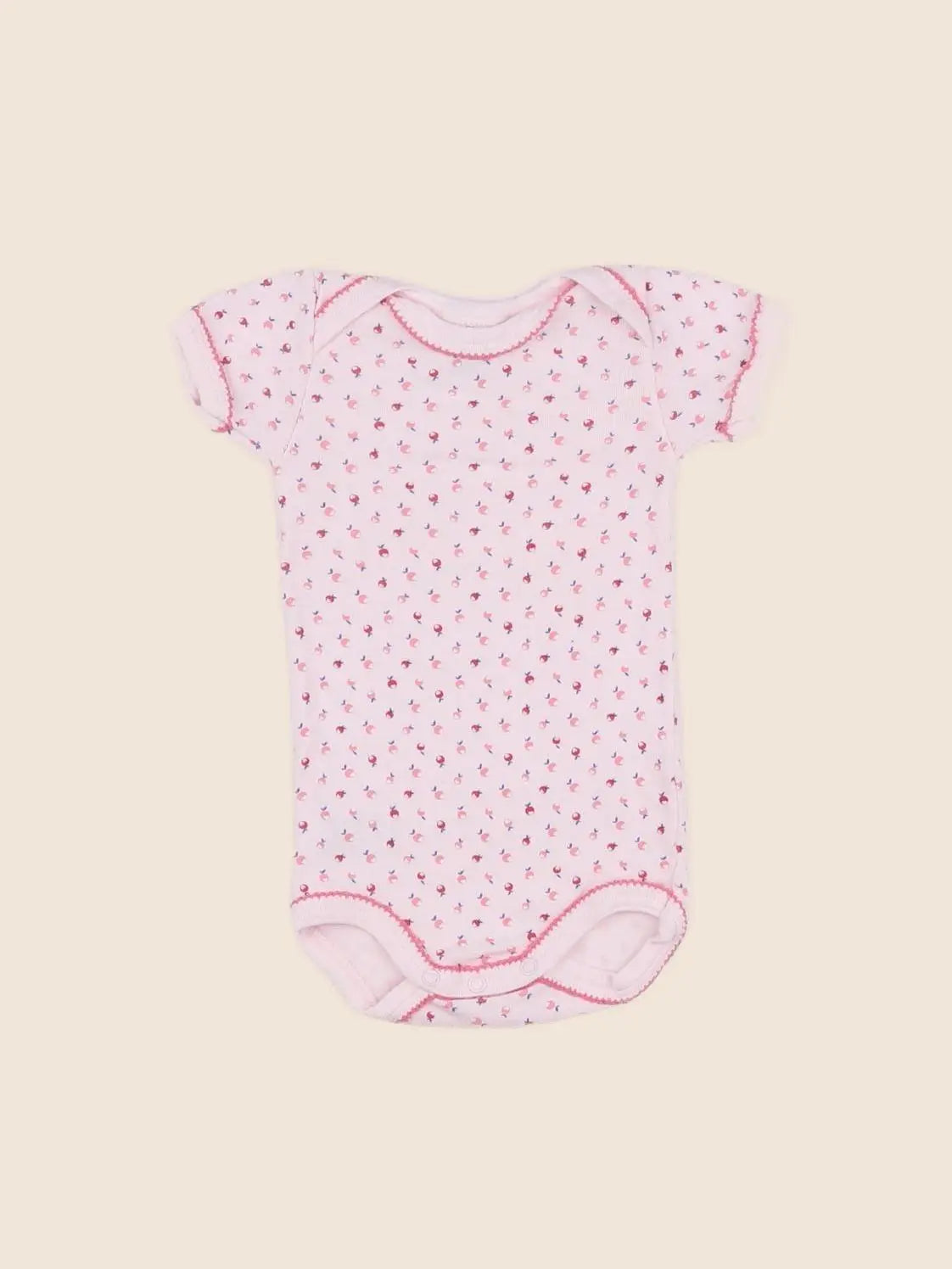 Petit Bateau - body rose - 3 mois