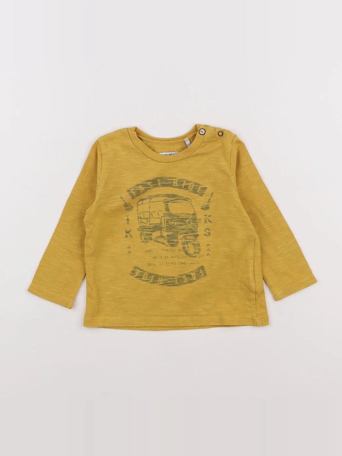 IKKS - tee-shirt jaune - 12 mois