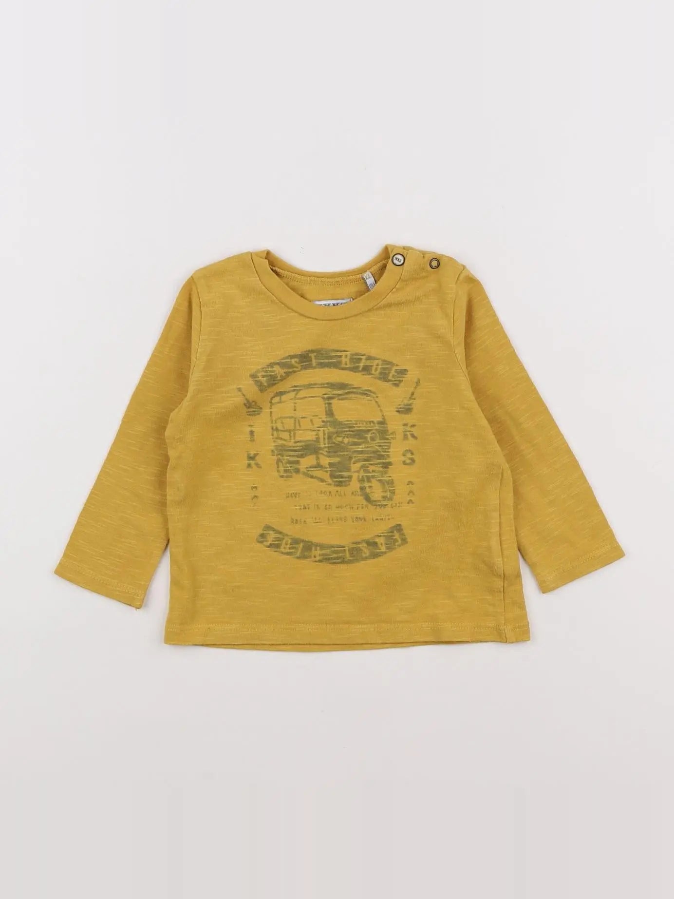 IKKS - tee-shirt jaune - 12 mois