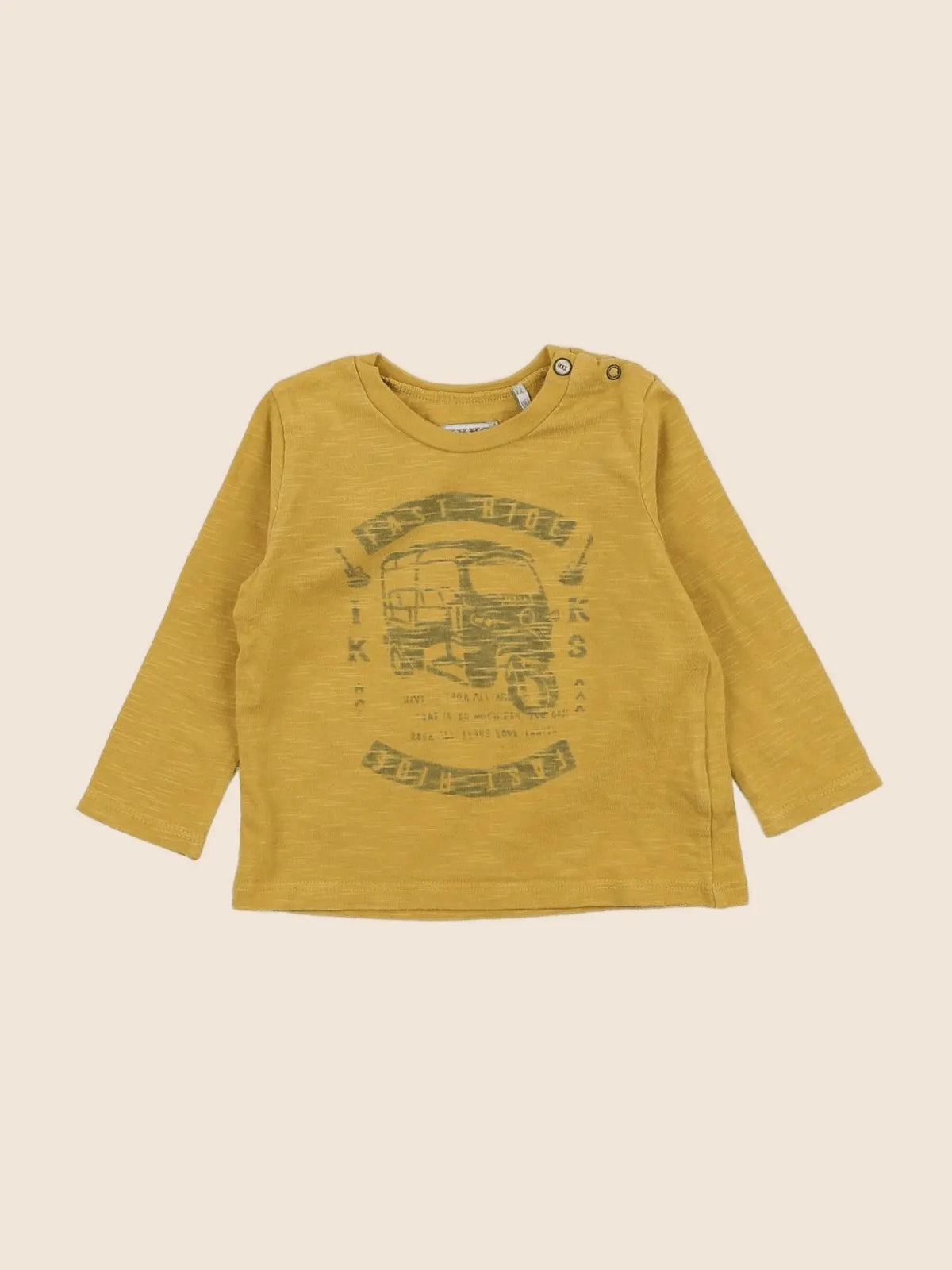 IKKS - tee-shirt jaune - 12 mois