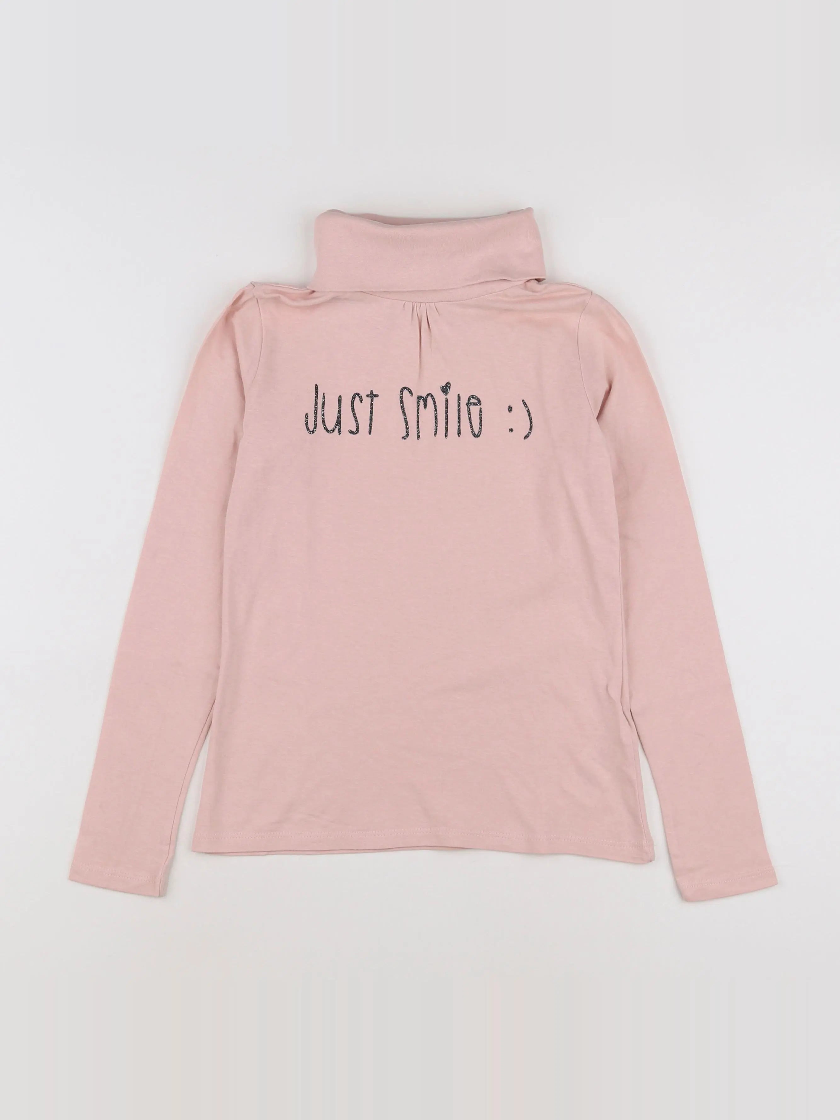 Vertbaudet - sous-pull rose - 10 ans