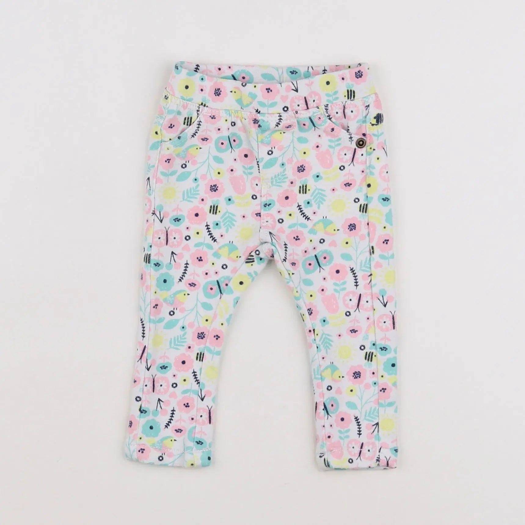 Vertbaudet - legging rose, multicolore - 3 mois