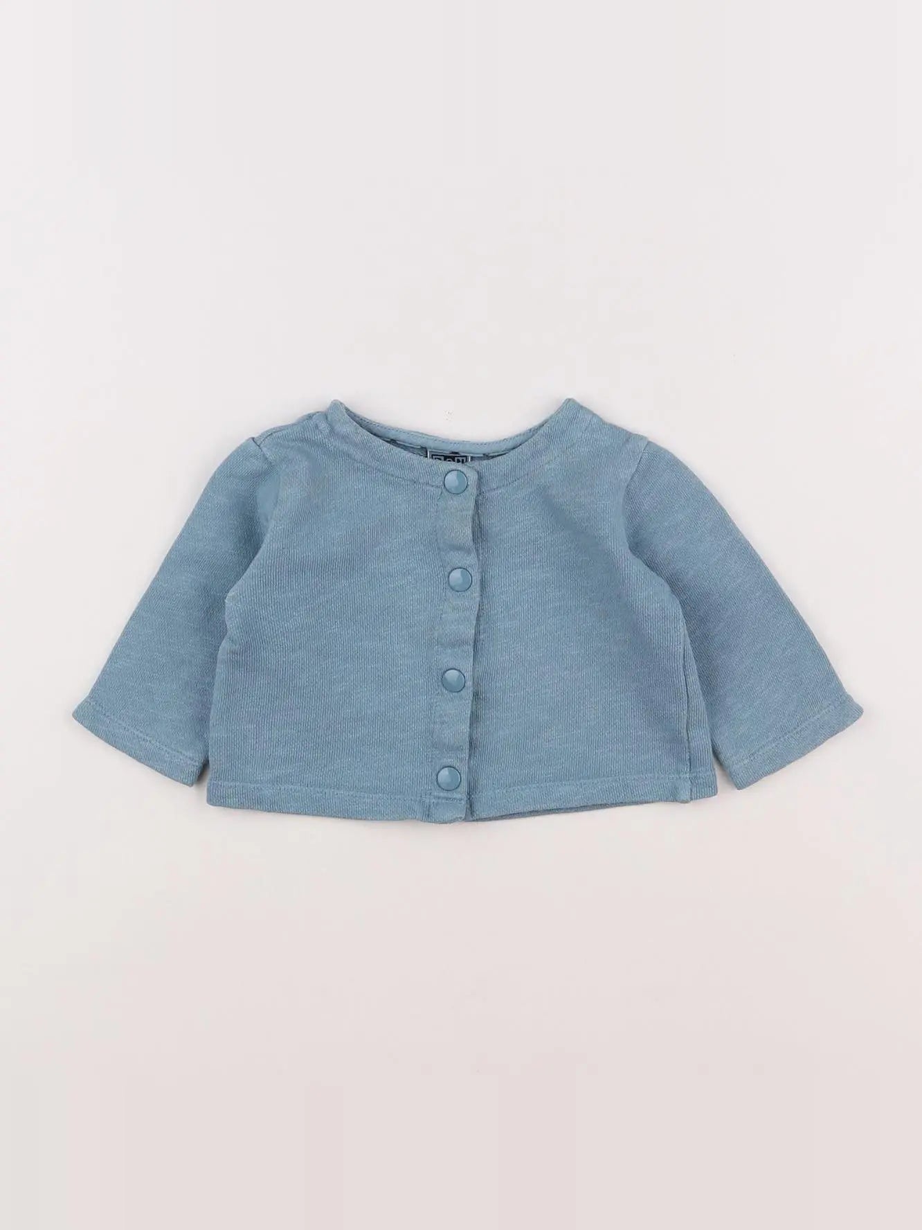 Bonton - sweat bleu - 12 mois