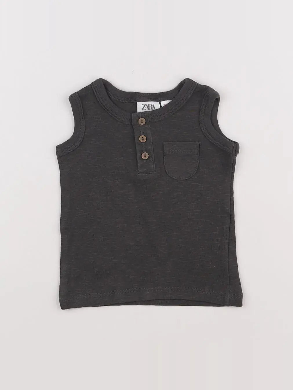 Zara - débardeur gris - 3/6 mois
