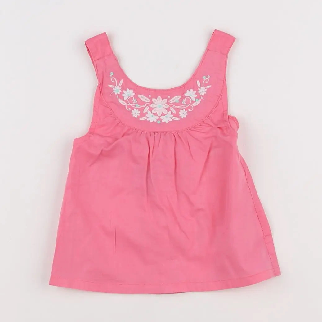 Vertbaudet - blouse rose - 6 mois