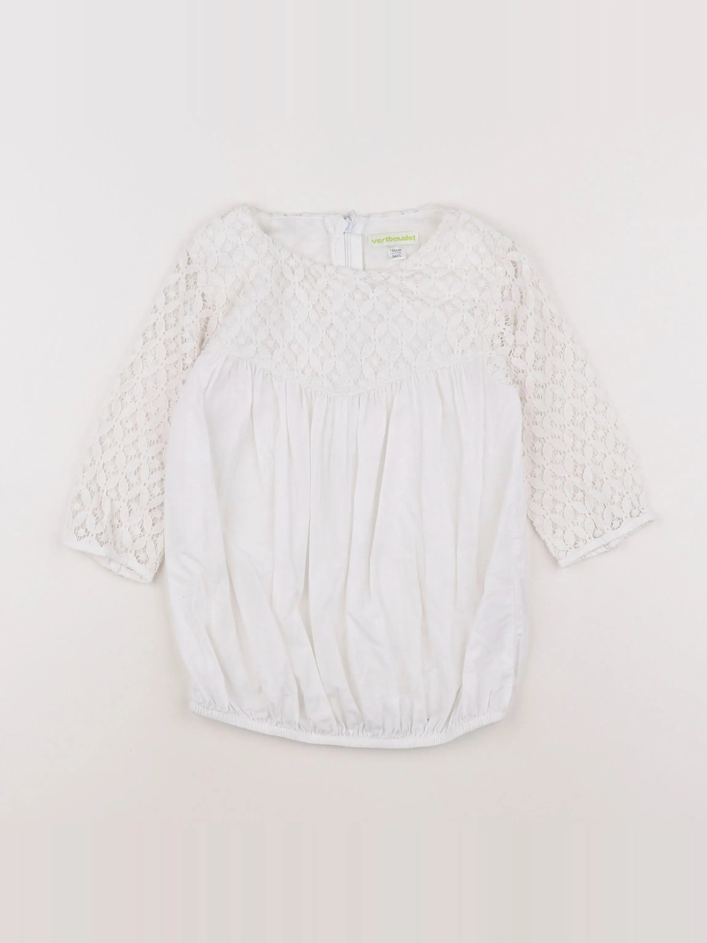 Vertbaudet - robe blanc - 5 ans