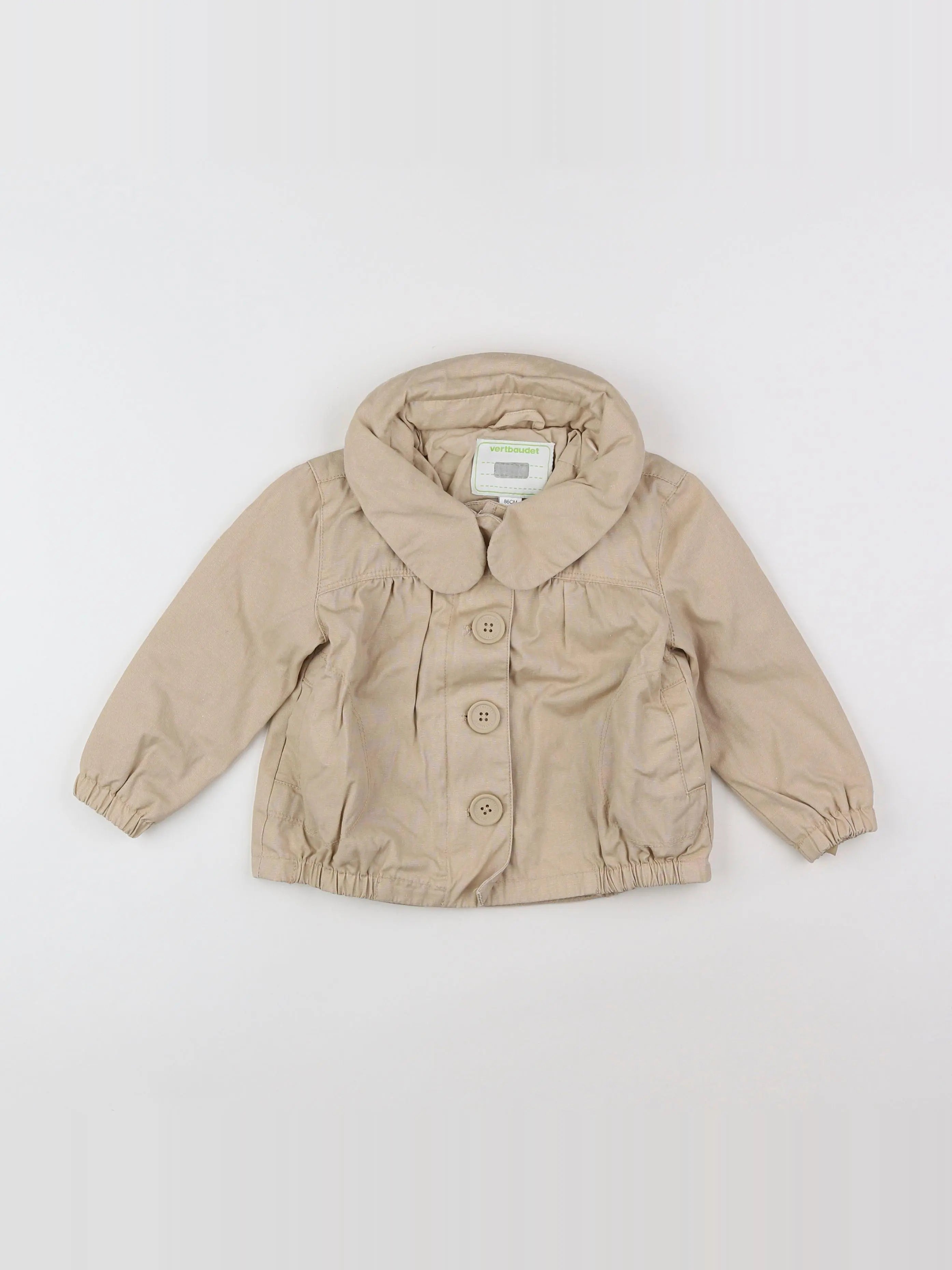 Vertbaudet - veste beige - 2 ans
