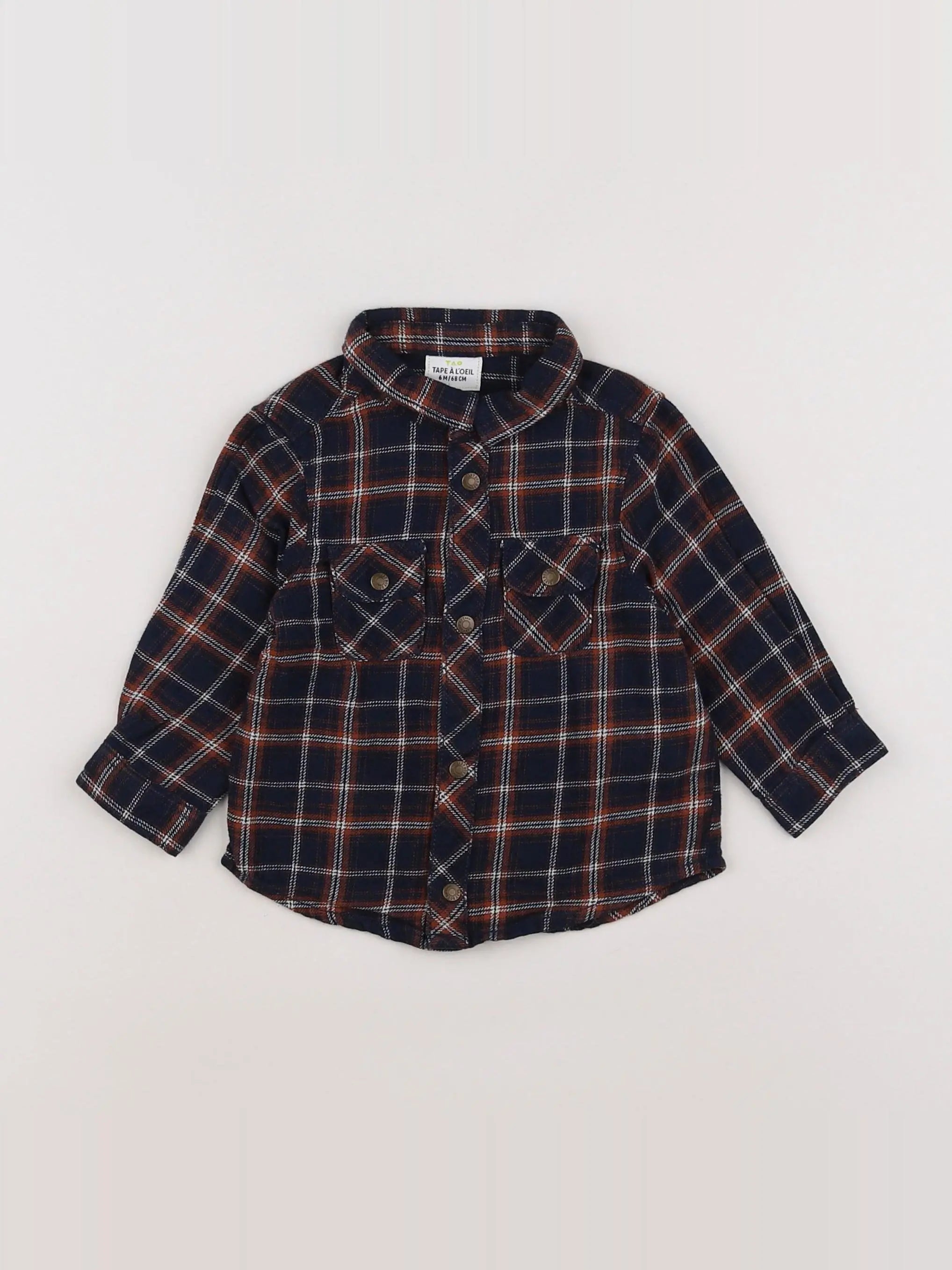 Tape à l'oeil - chemise multicolore - 6 mois
