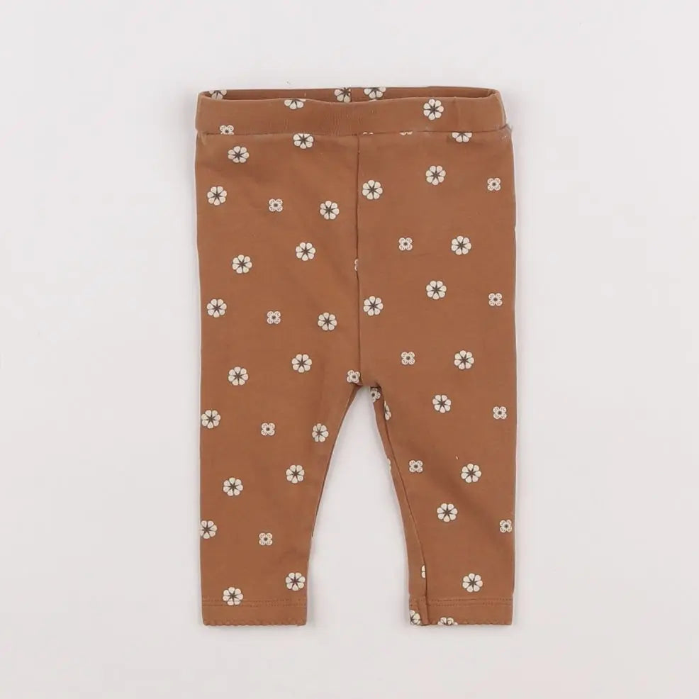 Vertbaudet - legging marron - 3 mois
