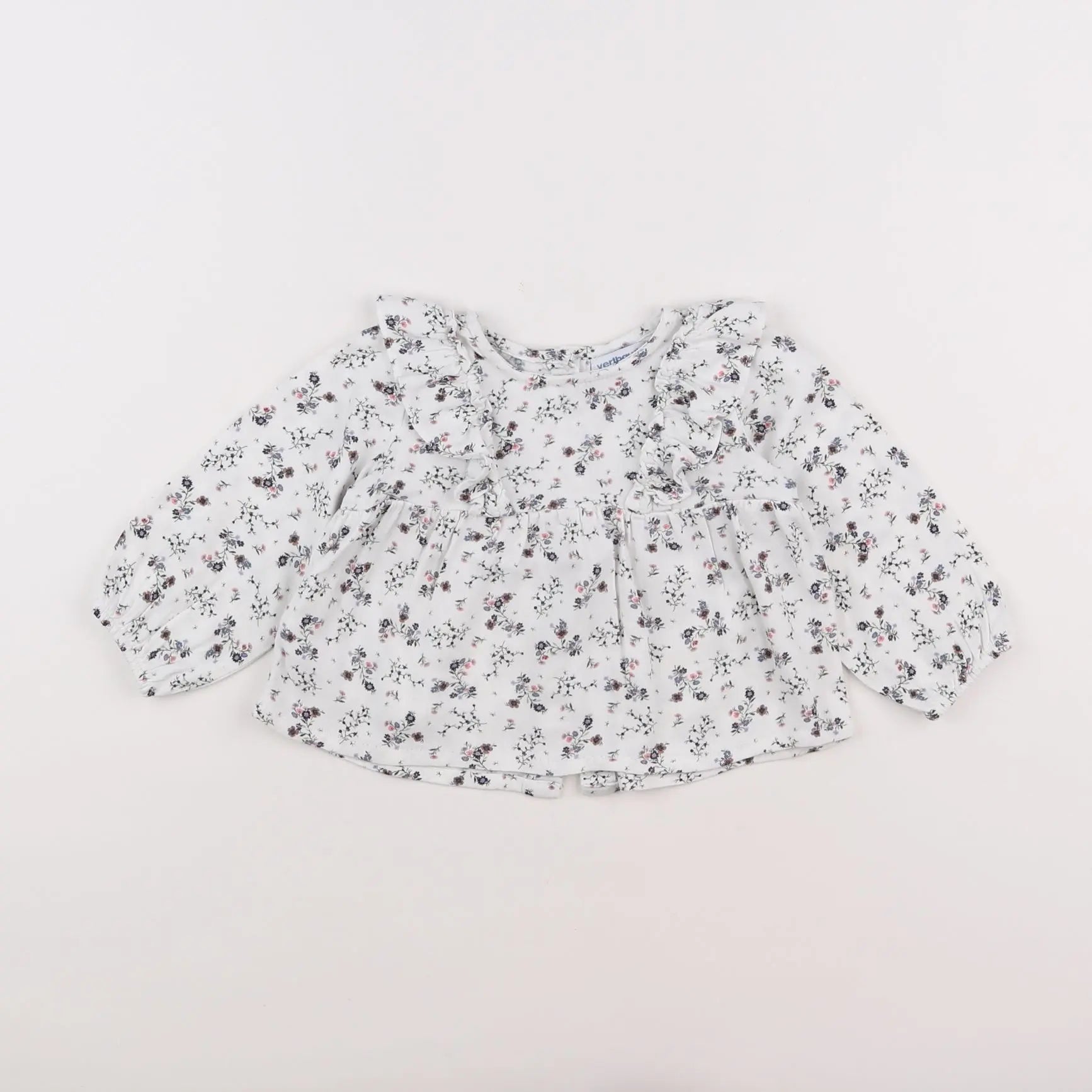 Vertbaudet - blouse blanc - 12 mois