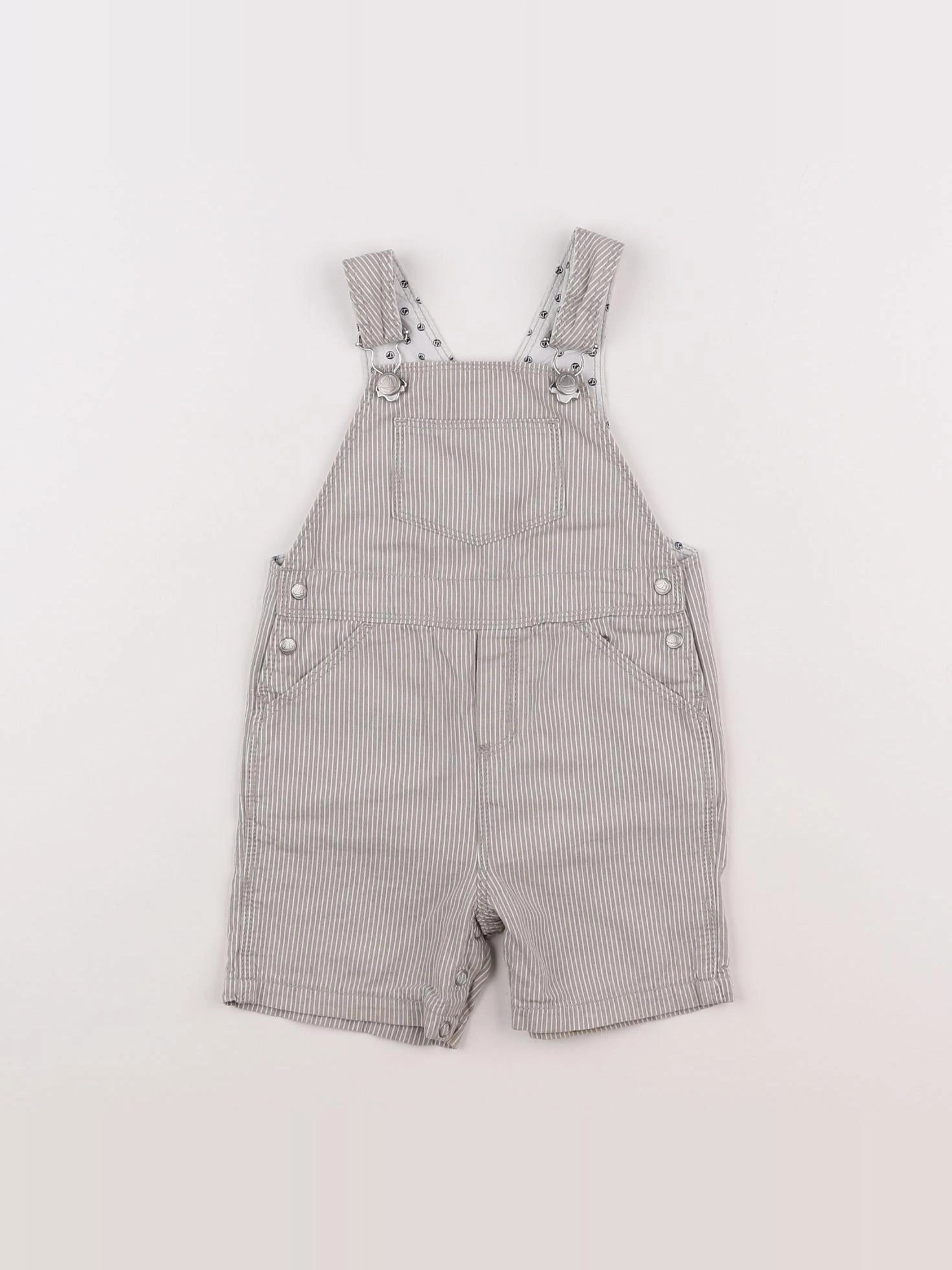 Petit Bateau - salopette beige - 12 mois