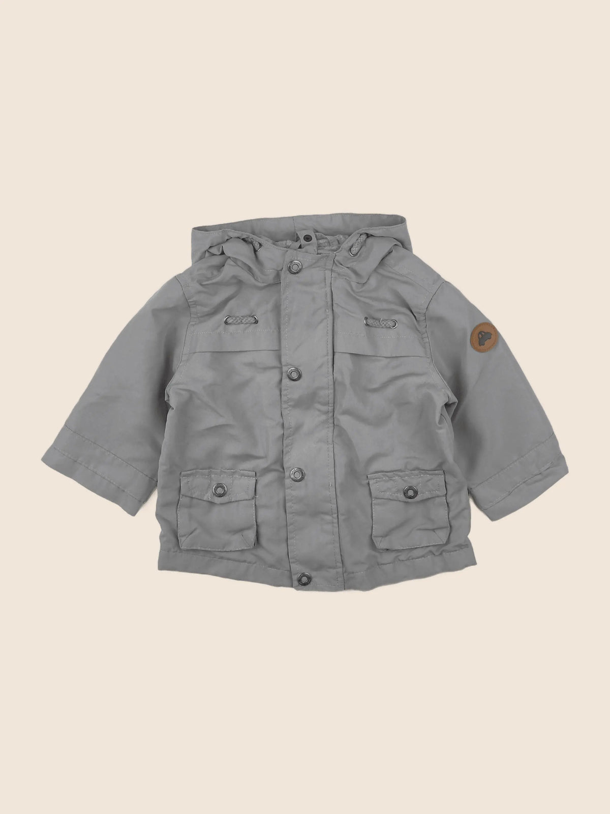 Vertbaudet - manteau gris - 12 mois