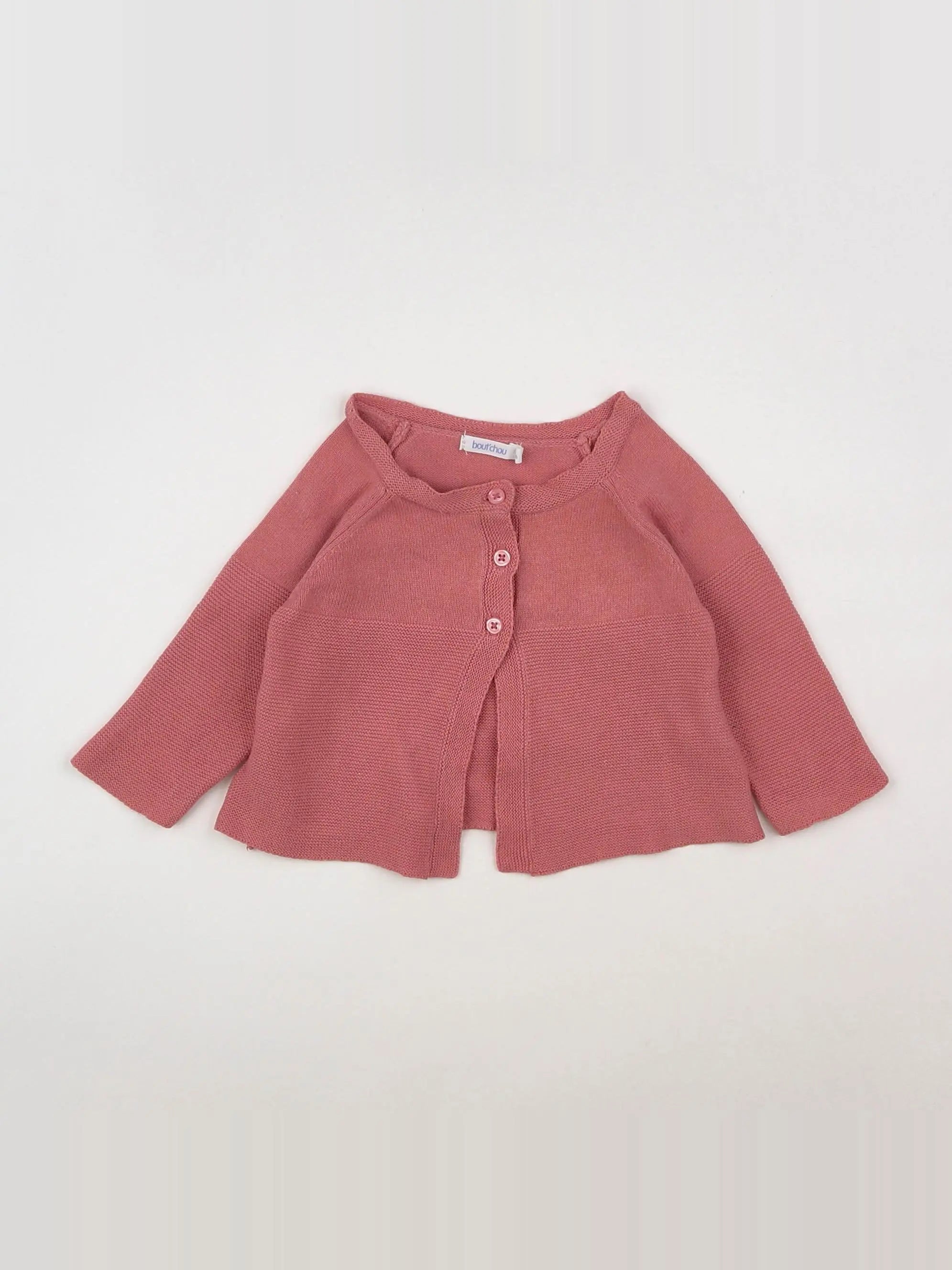 Boutchou - gilet rose - 3 mois