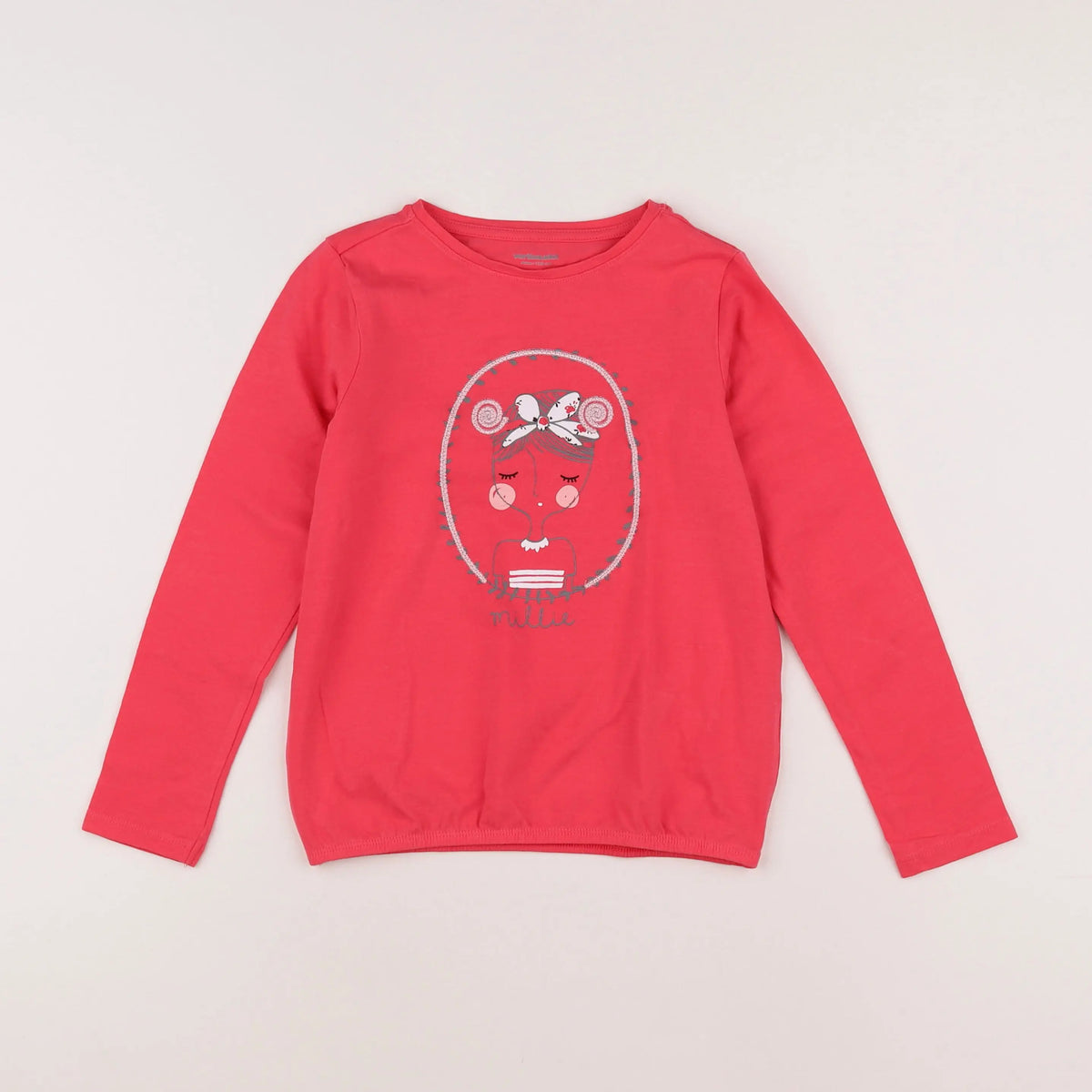Vertbaudet - tee-shirt rose - 8 ans