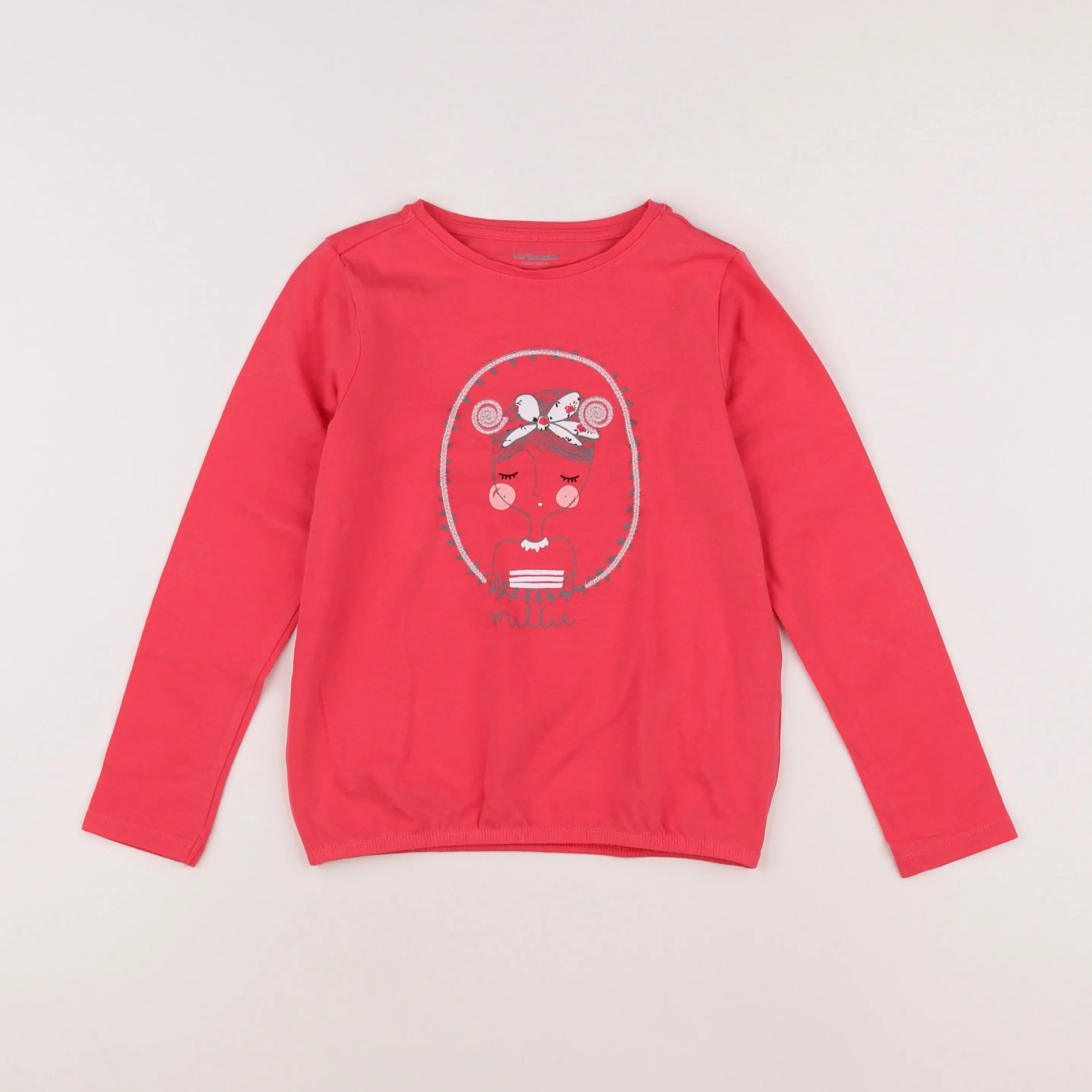 Vertbaudet - tee-shirt rose - 8 ans