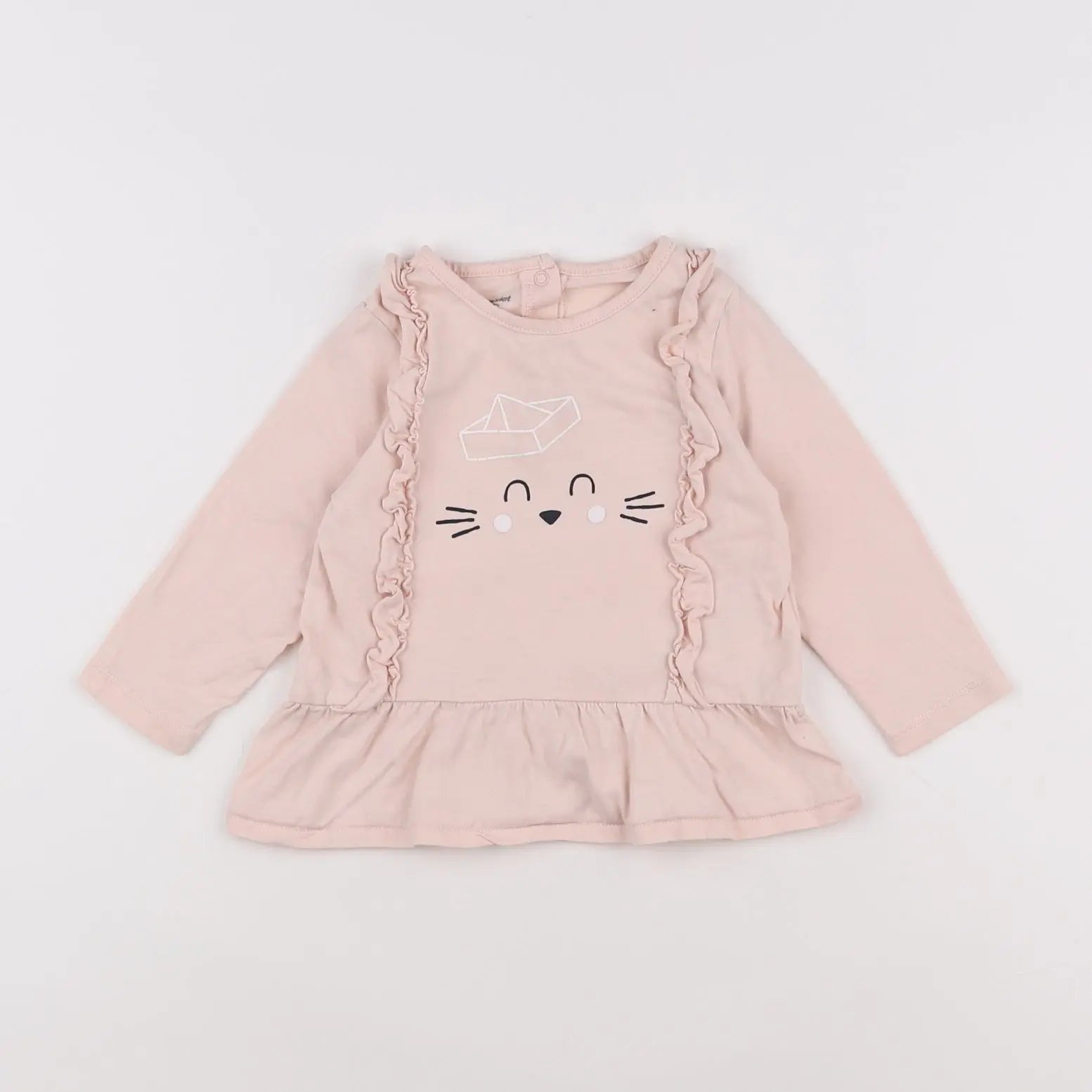 Vertbaudet - tee-shirt rose - 18 mois