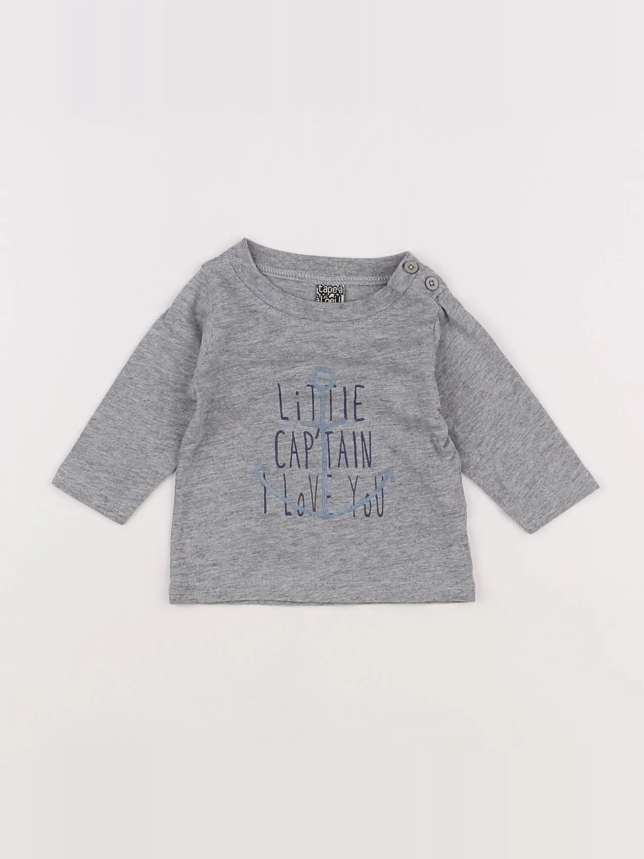Tape à l'oeil - tee-shirt gris - 3 mois