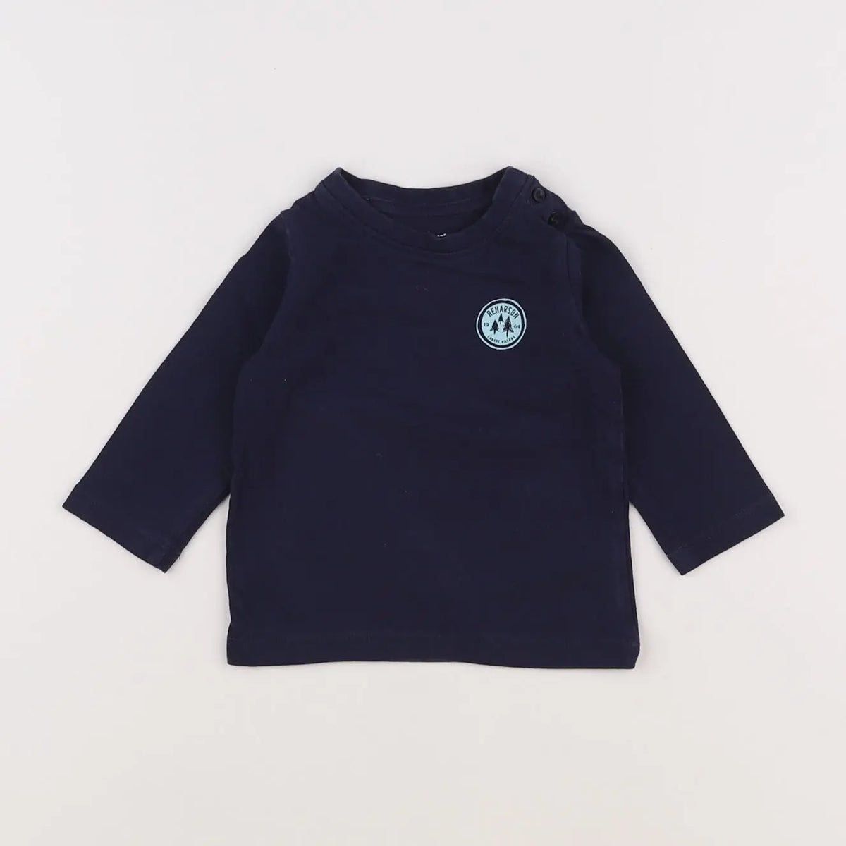 Vertbaudet - tee-shirt bleu - 6 mois