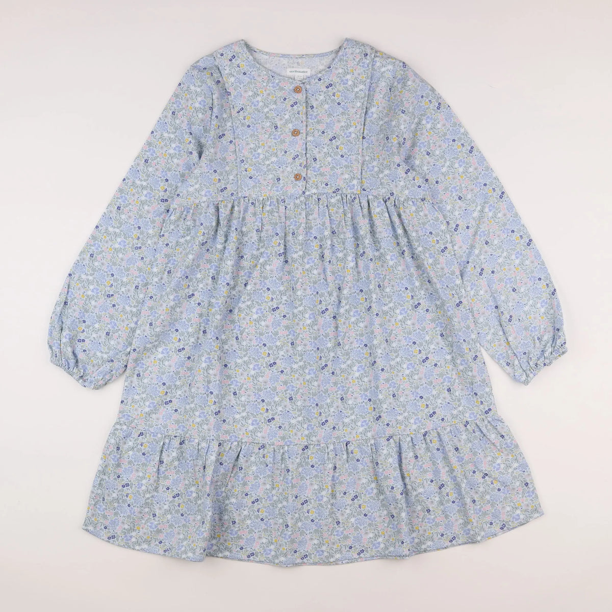 Vertbaudet - robe bleu, vert - 12 ans