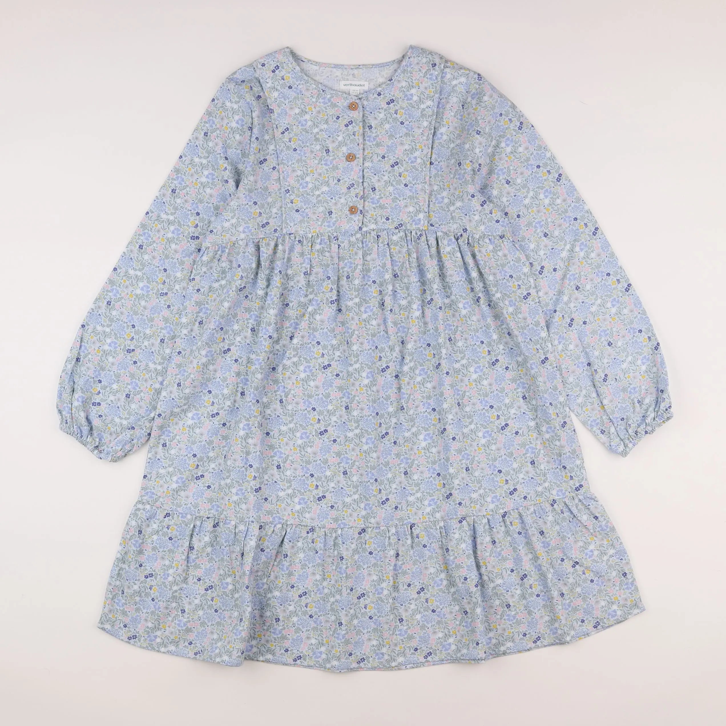 Vertbaudet - robe bleu, vert - 12 ans