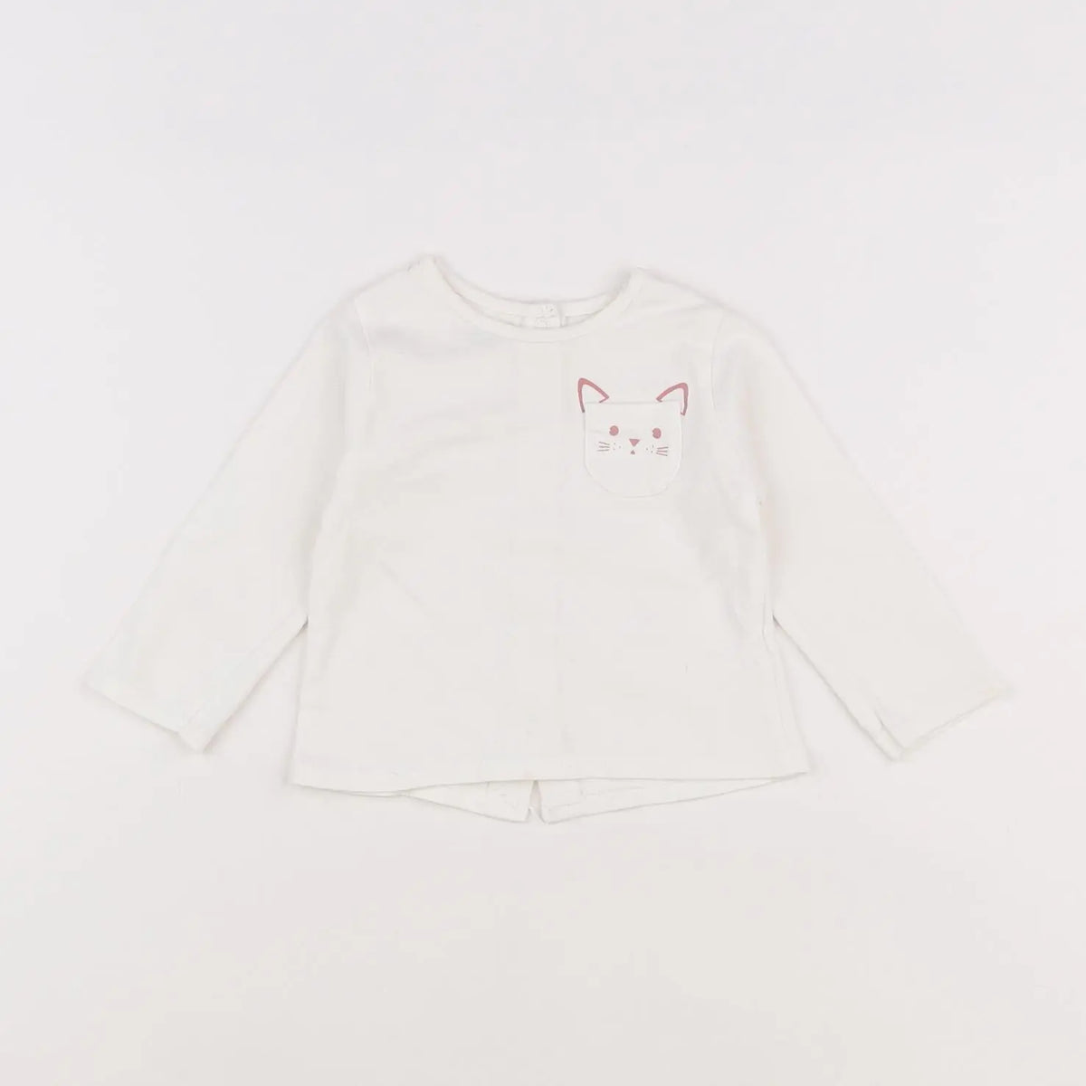 Vertbaudet - tee-shirt blanc - 6 mois