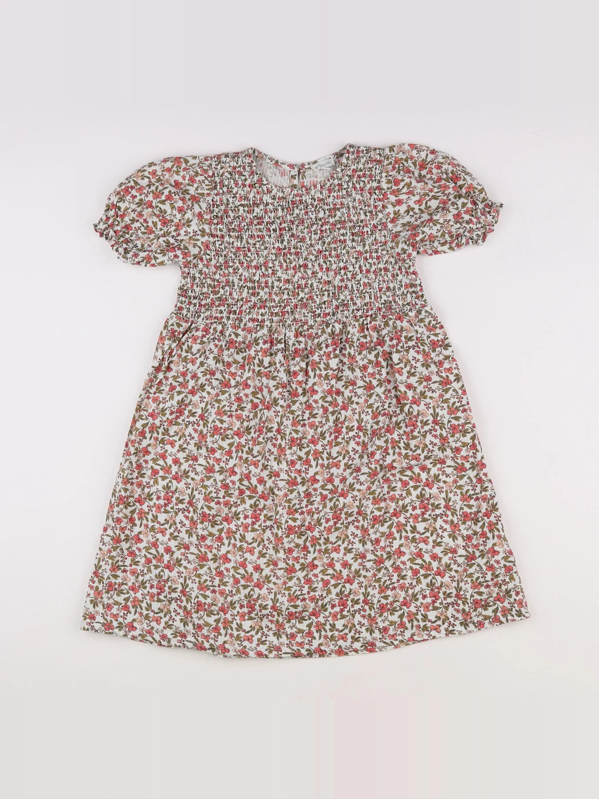 Vertbaudet - robe rose, marron - 9 ans