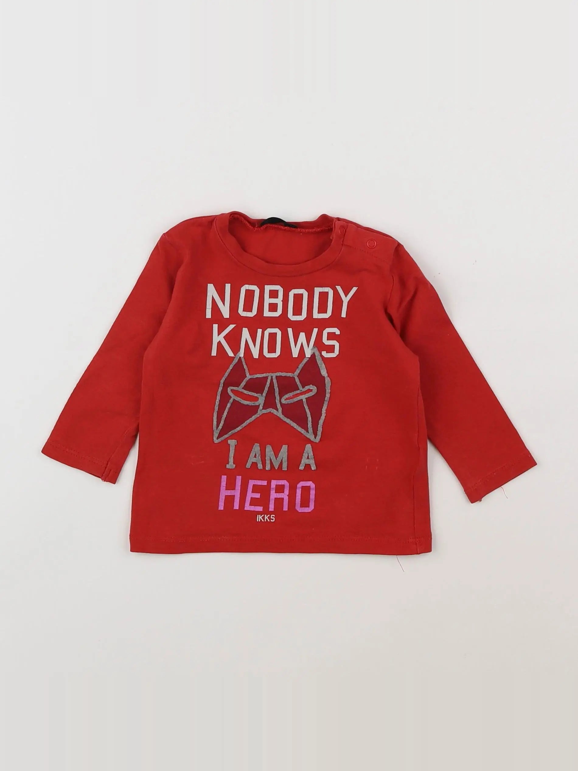 IKKS - tee-shirt rouge - 6 mois