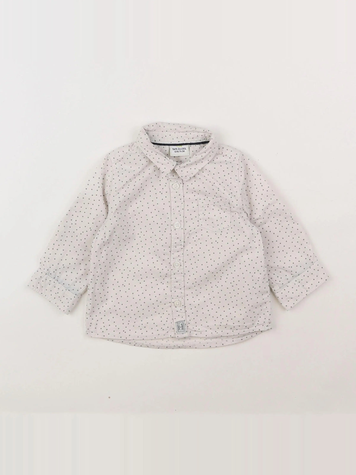Tape à l'oeil - chemise blanc - 12 mois