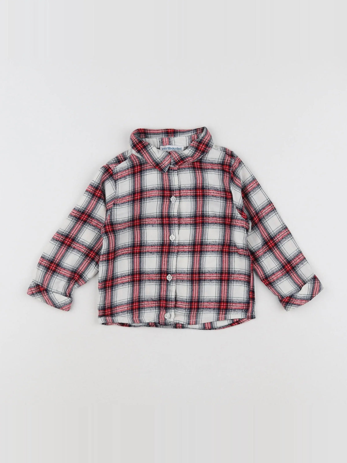 Vertbaudet - chemise multicolore - 12 mois