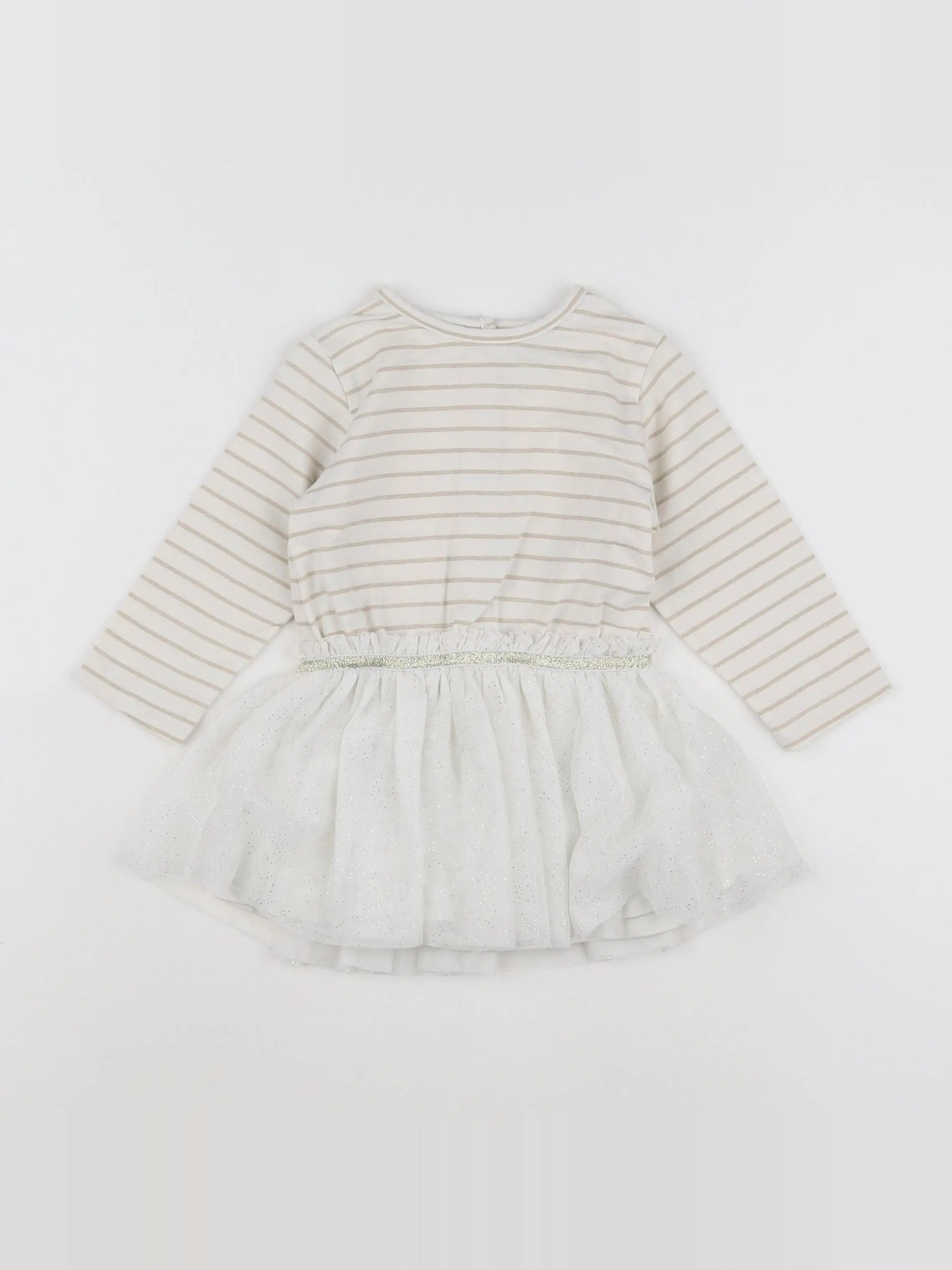 Tape à l'oeil - robe beige - 9 mois