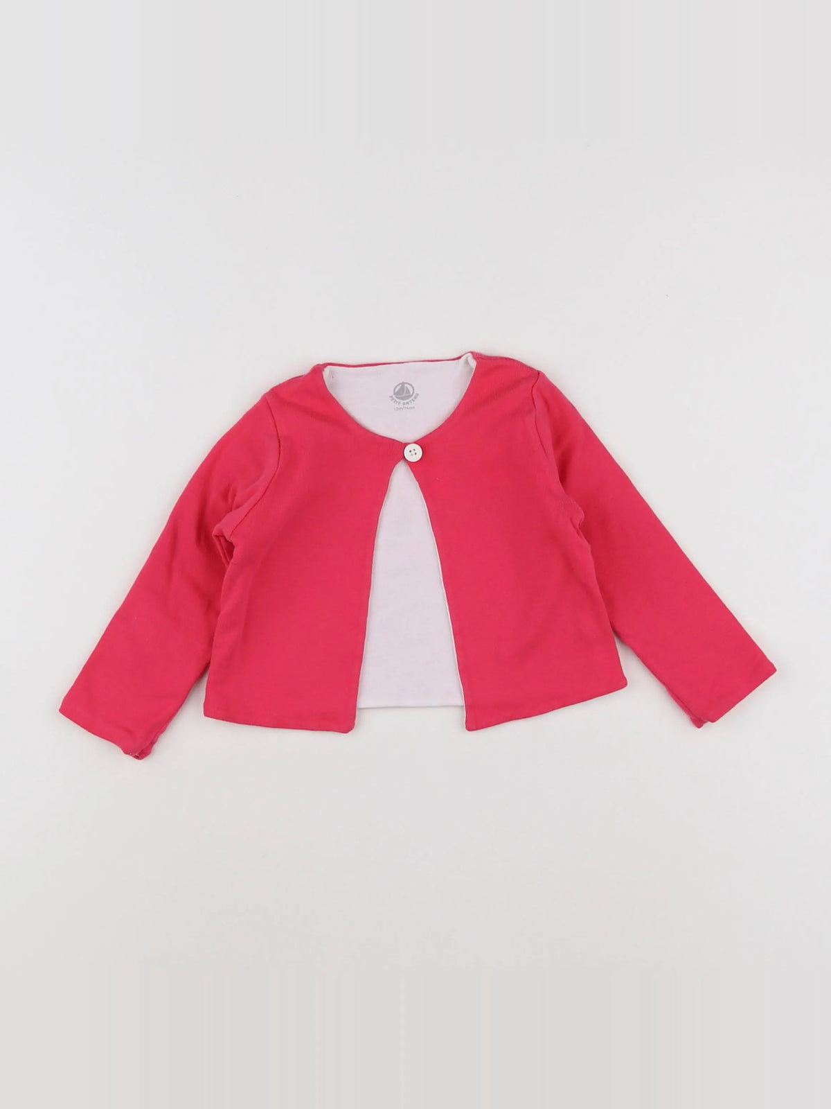 Petit Bateau - sweat rose - 12 mois