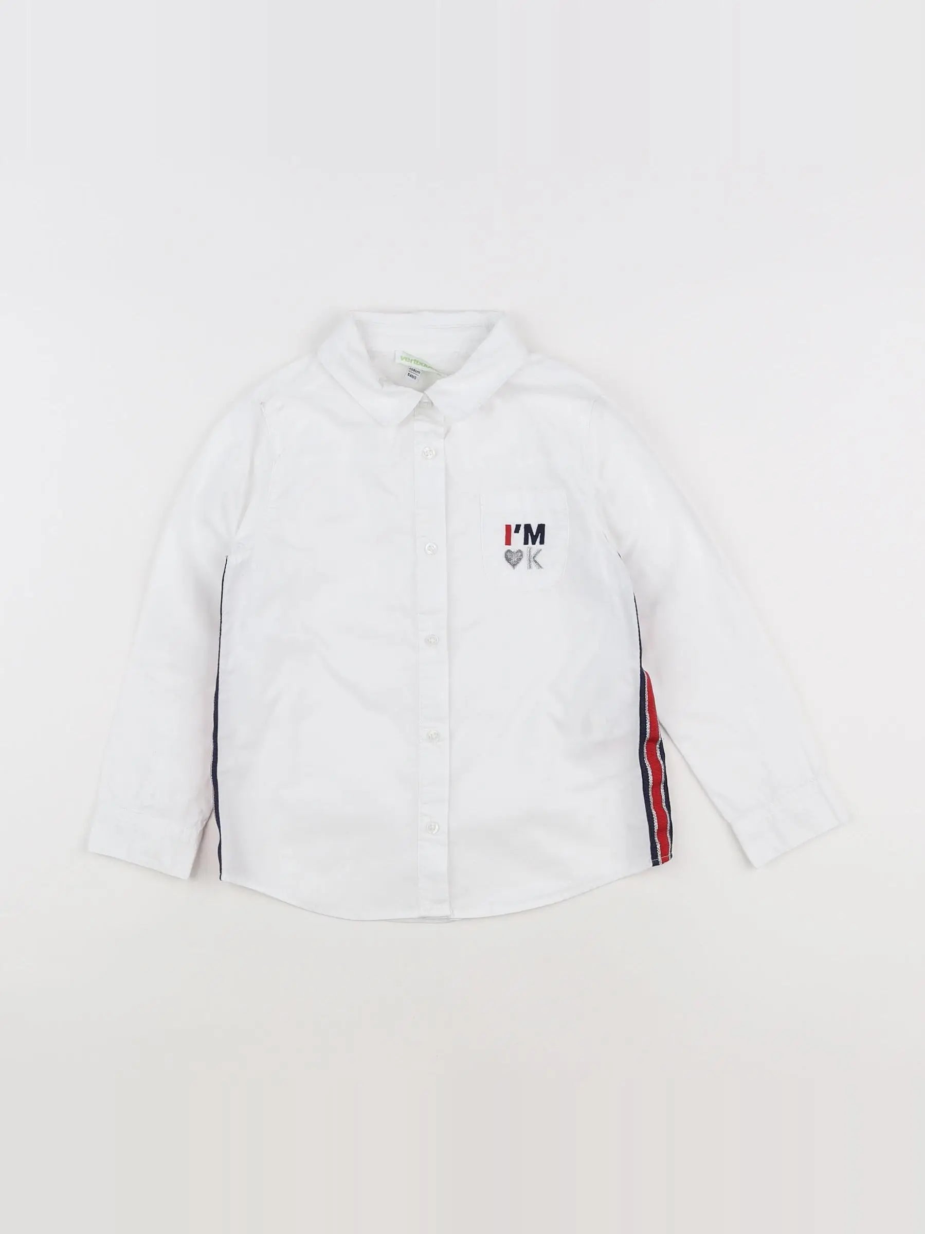 Vertbaudet - chemise blanc - 5 ans