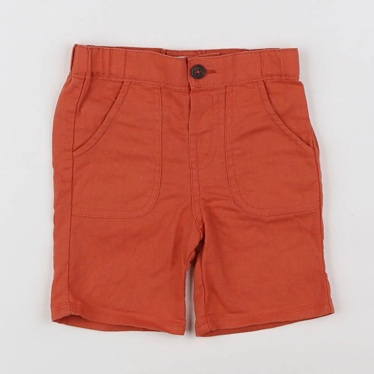 Vertbaudet - short orange - 6 mois