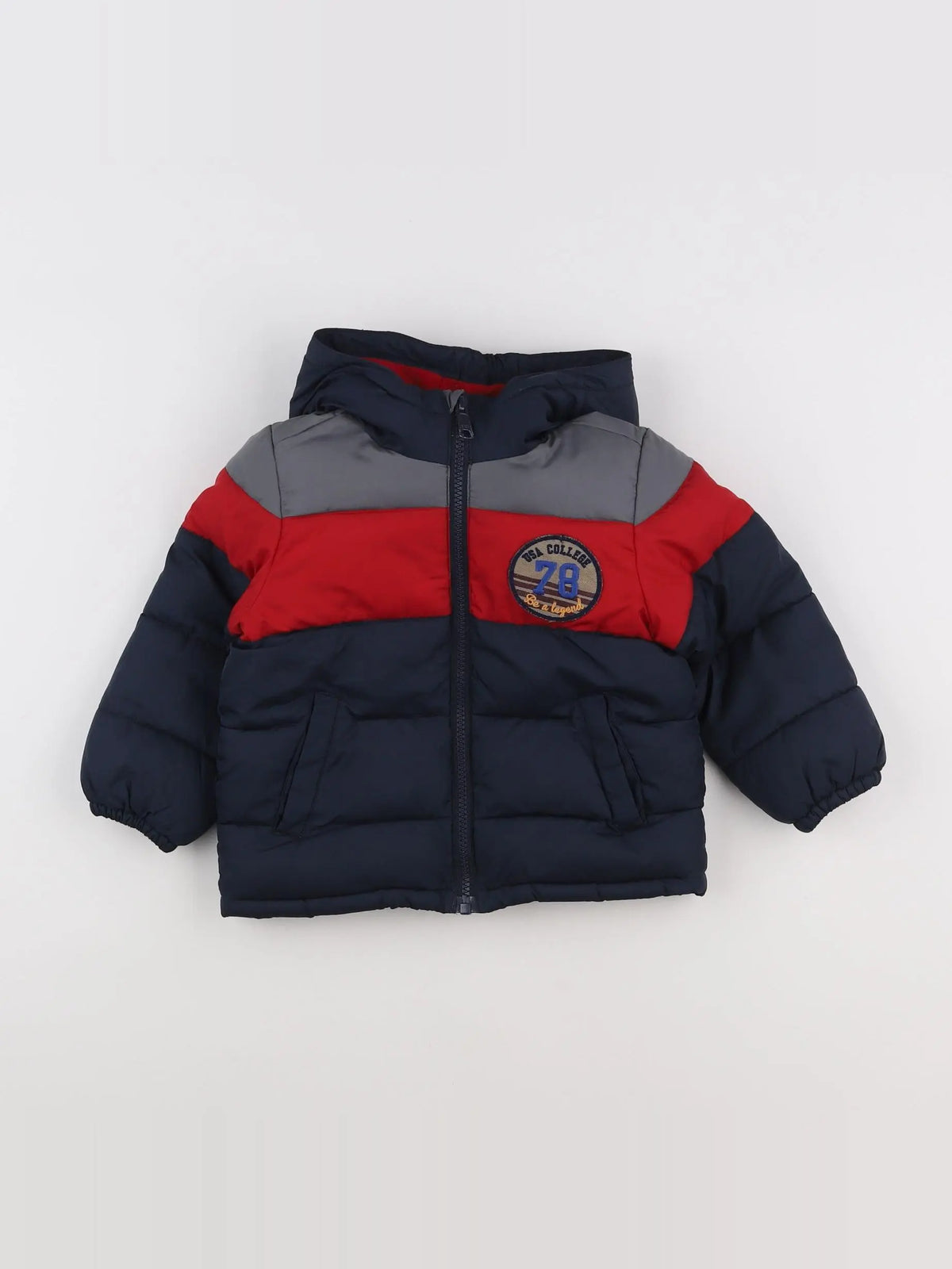 Benetton - doudoune multicolore - 12 mois