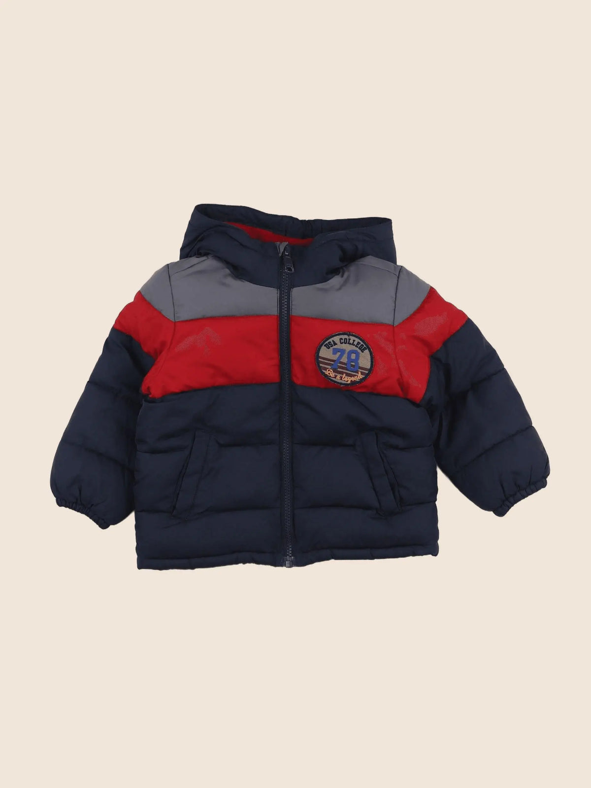Benetton - doudoune multicolore - 12 mois