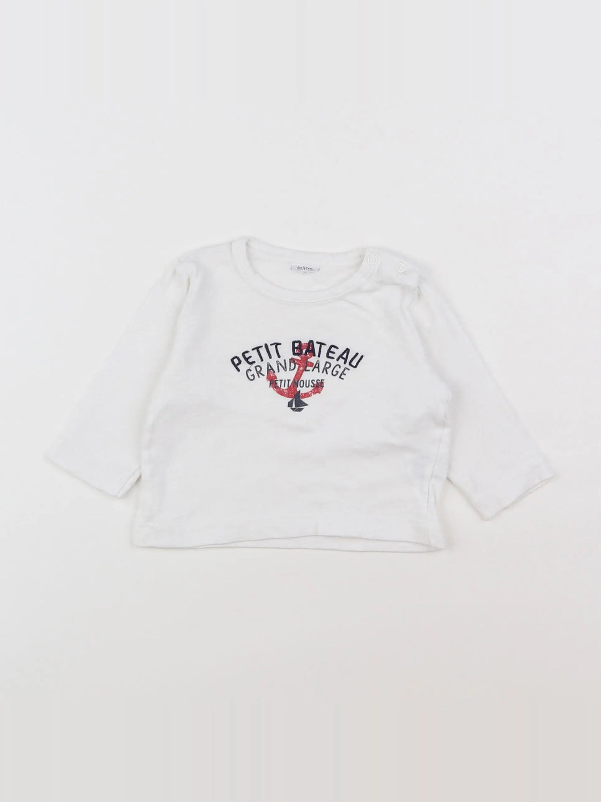 Petit Bateau - maillot de corps blanc - 6 mois