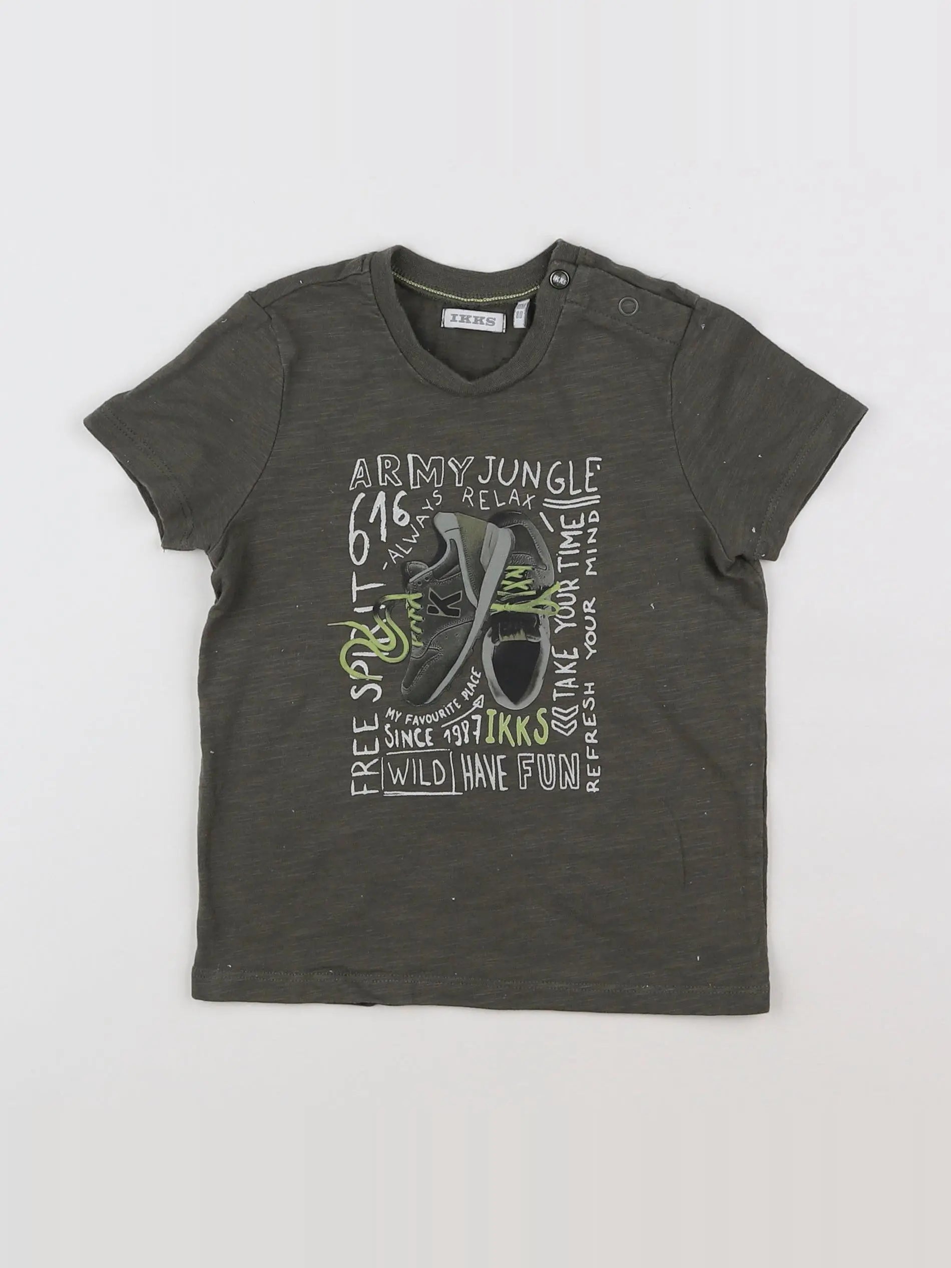 IKKS - tee-shirt vert - 18 mois