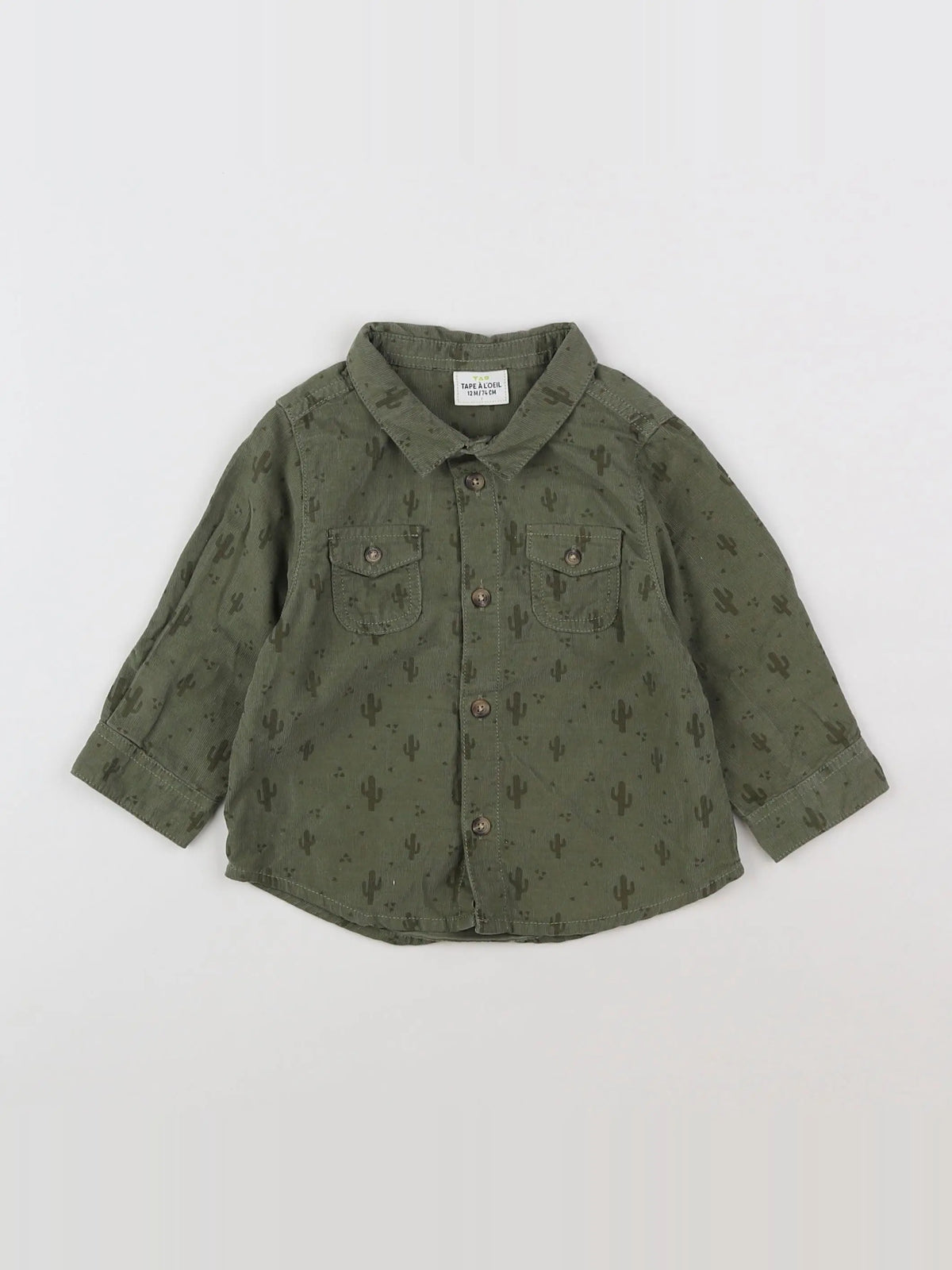 Tape à l'oeil - chemise vert - 12 mois