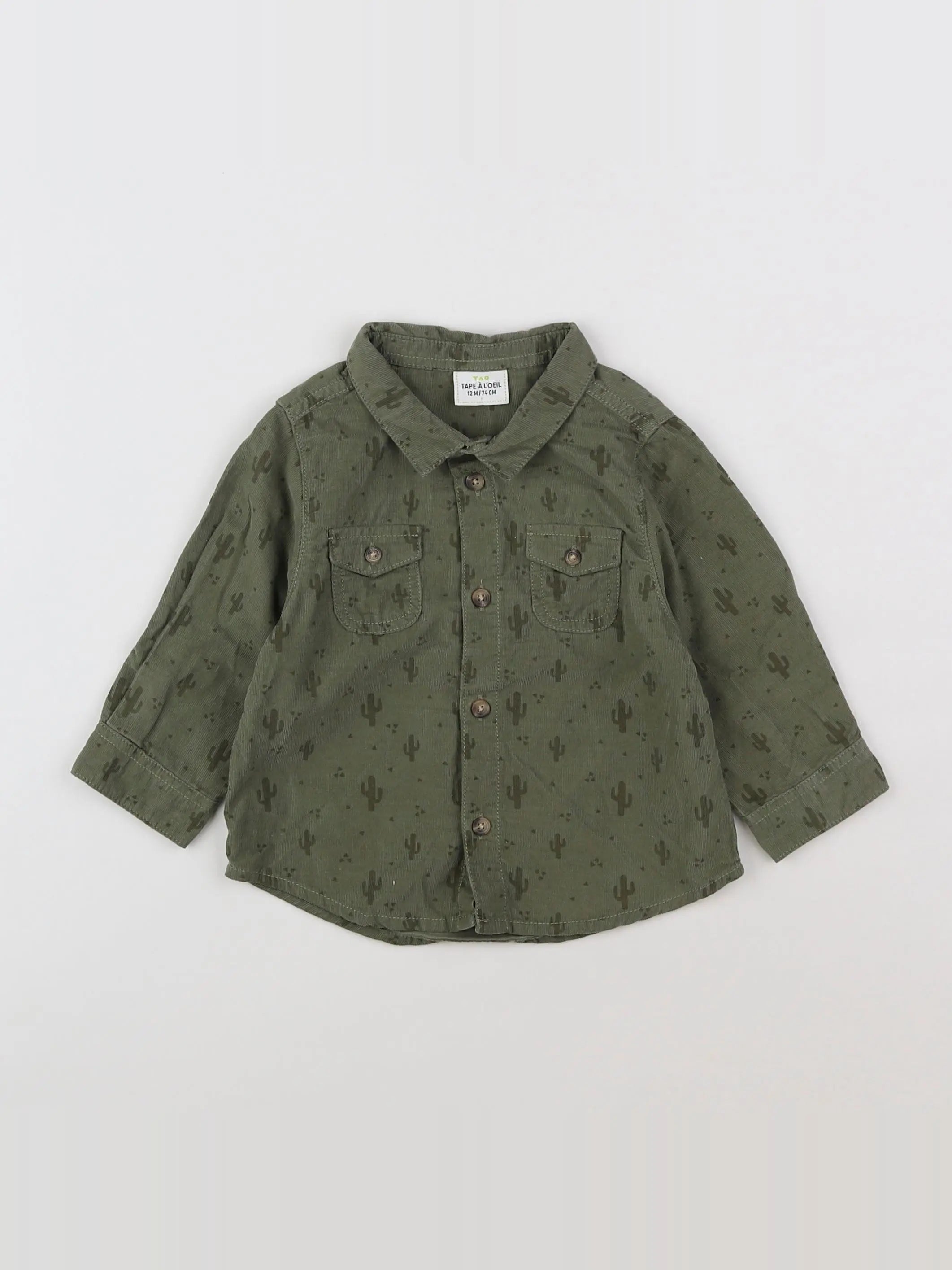 Tape à l'oeil - chemise vert - 12 mois